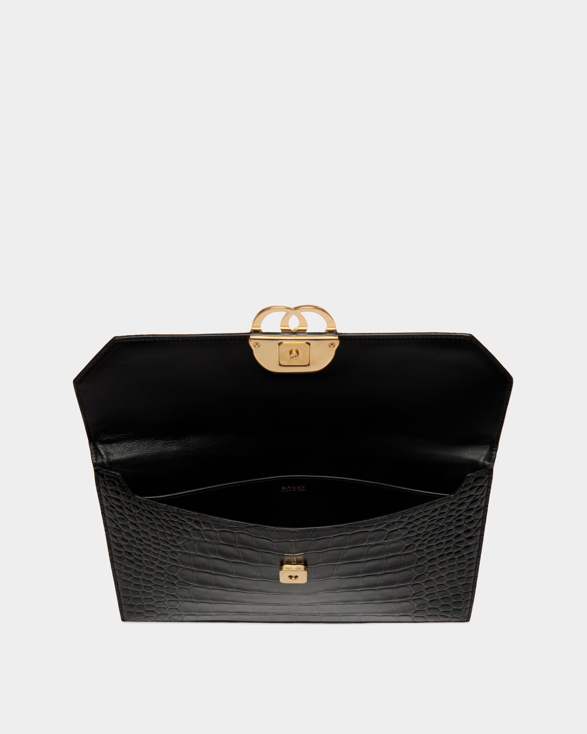 Emblem Other Slg In Black Leather - Women's - Bally - 03