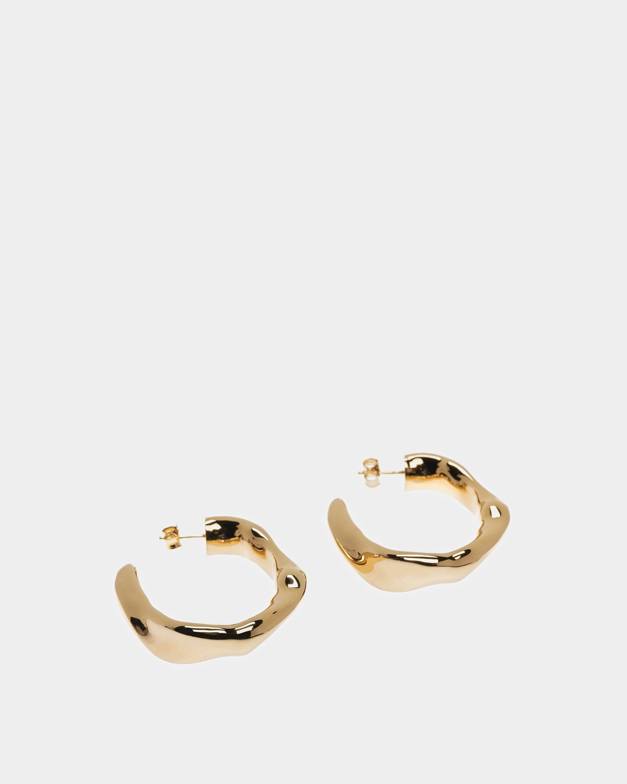 Pendientes De Aro Grandes En Oro Amarillo - Mujer - Bally - 01