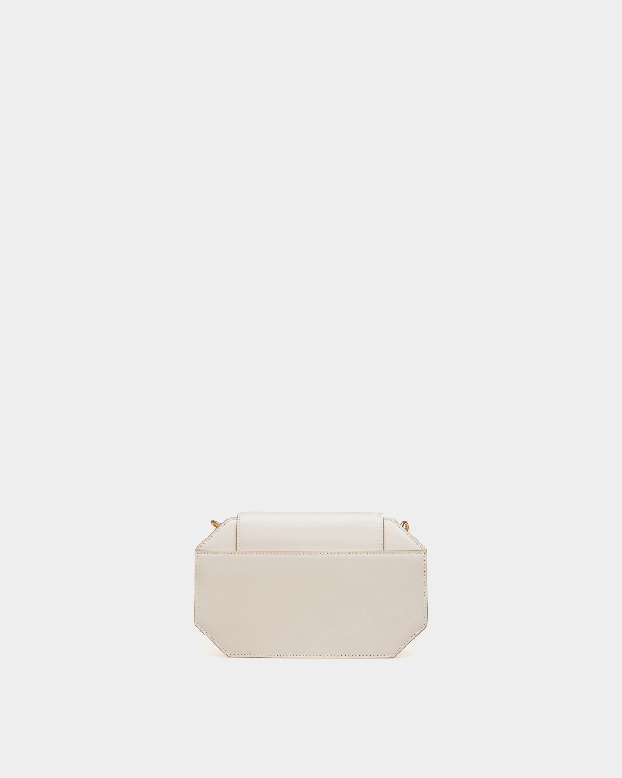 Minibolso Emblem De Piel Blanca - Mujer - Bally - 02