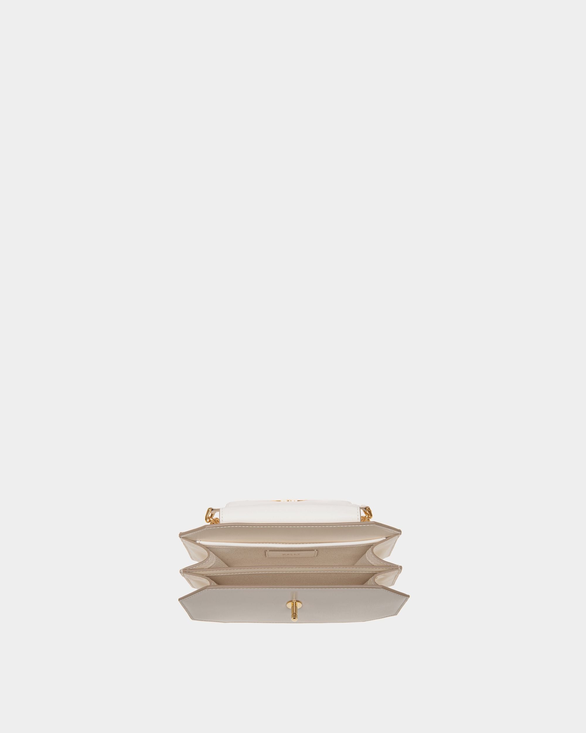 Minibolso Emblem De Piel Blanca - Mujer - Bally - 03