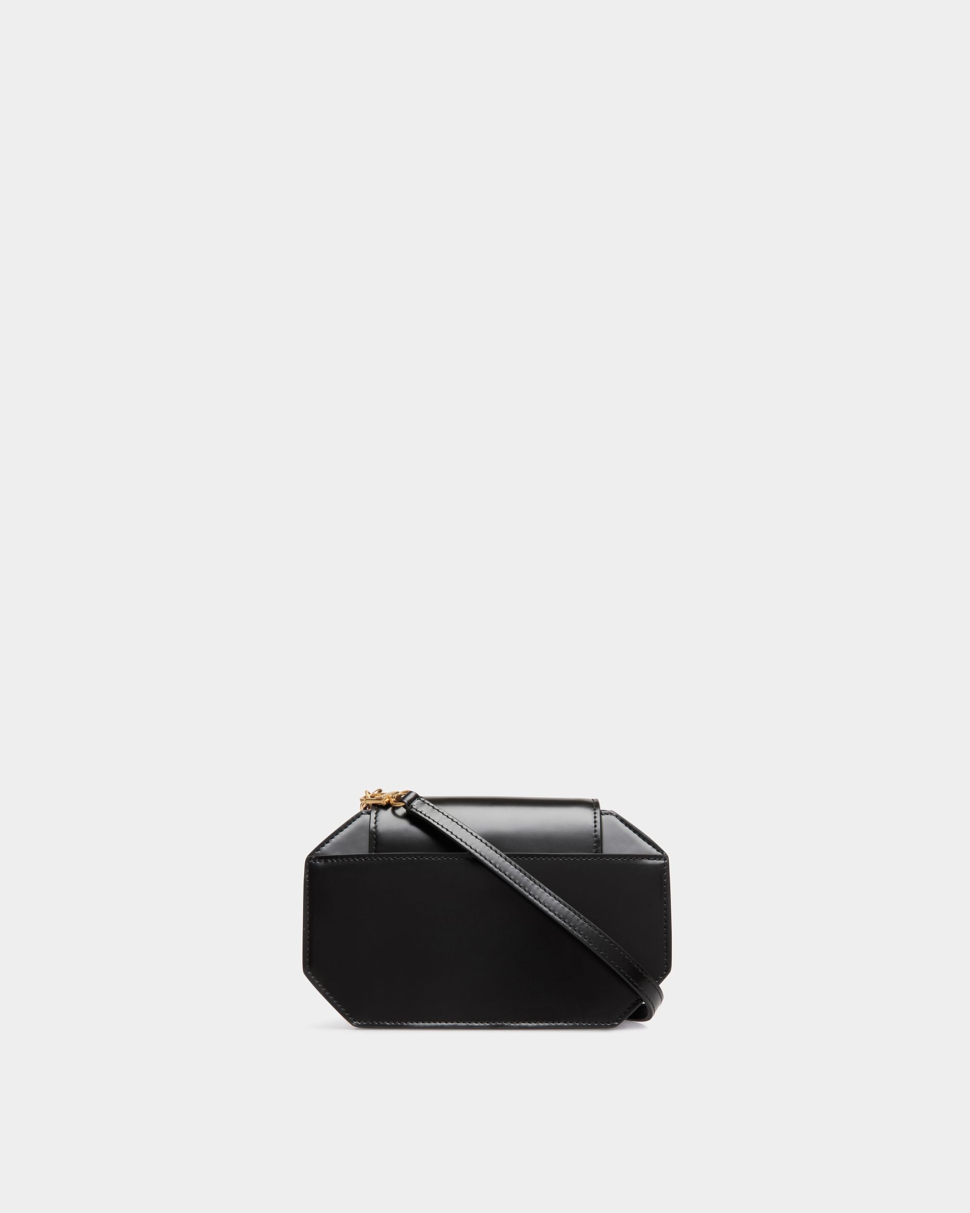 Emblem Minibag In Black Leather - Women's - Bally - 02