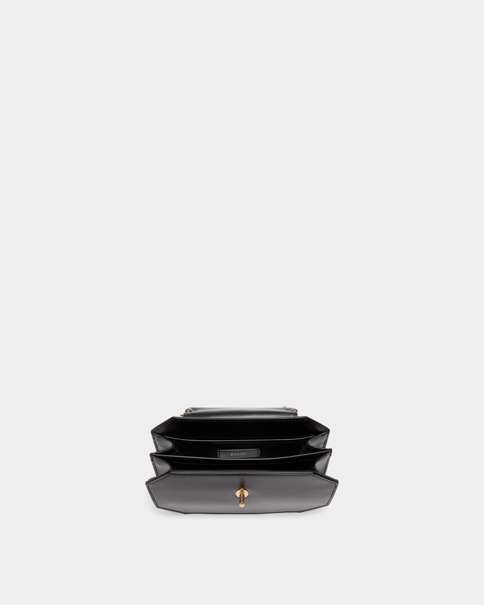 Emblem Minibag In Black Leather - Women's - Bally - 04