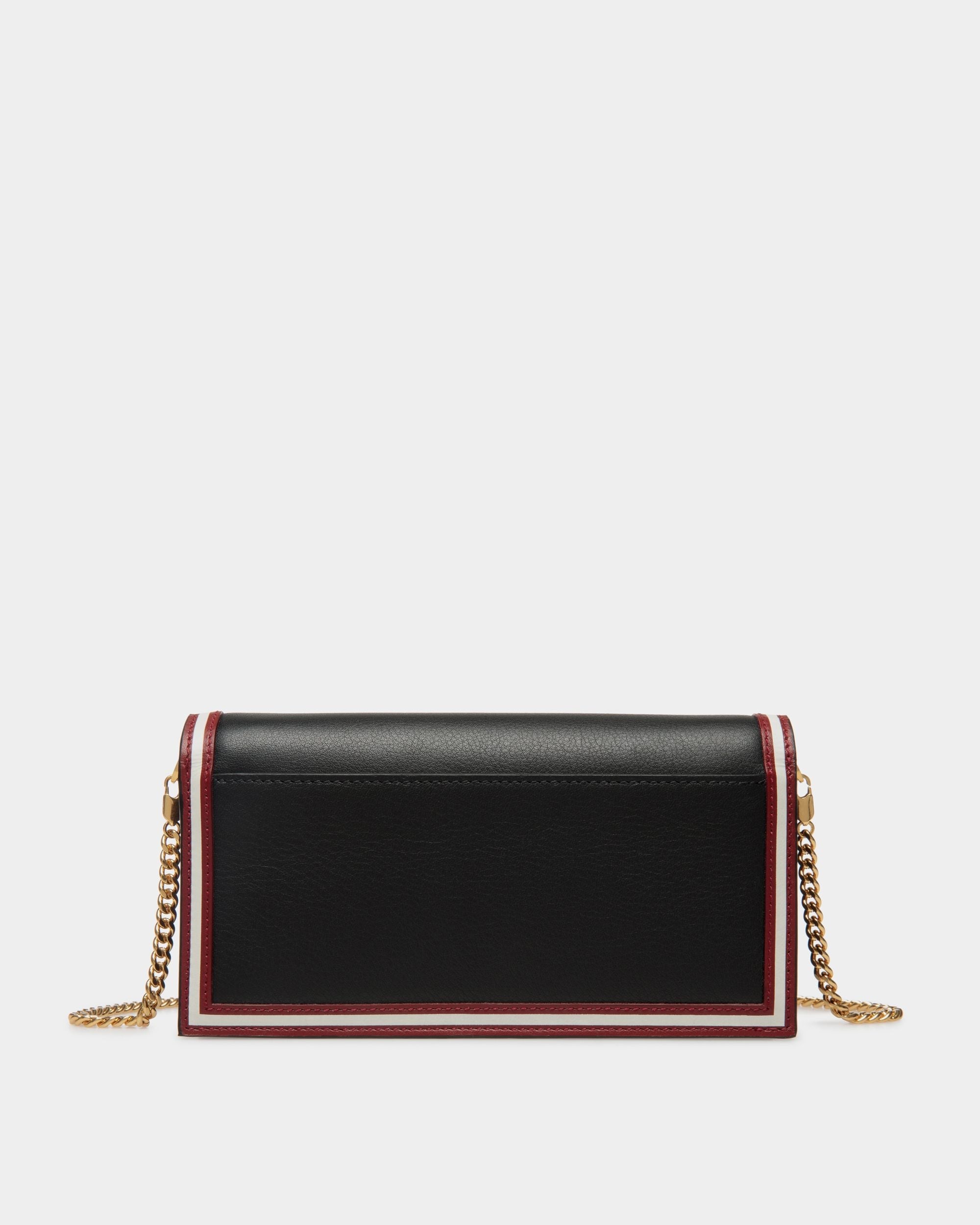 Cartera Code Con Cadena De Piel Negra - Mujer - Bally - 02