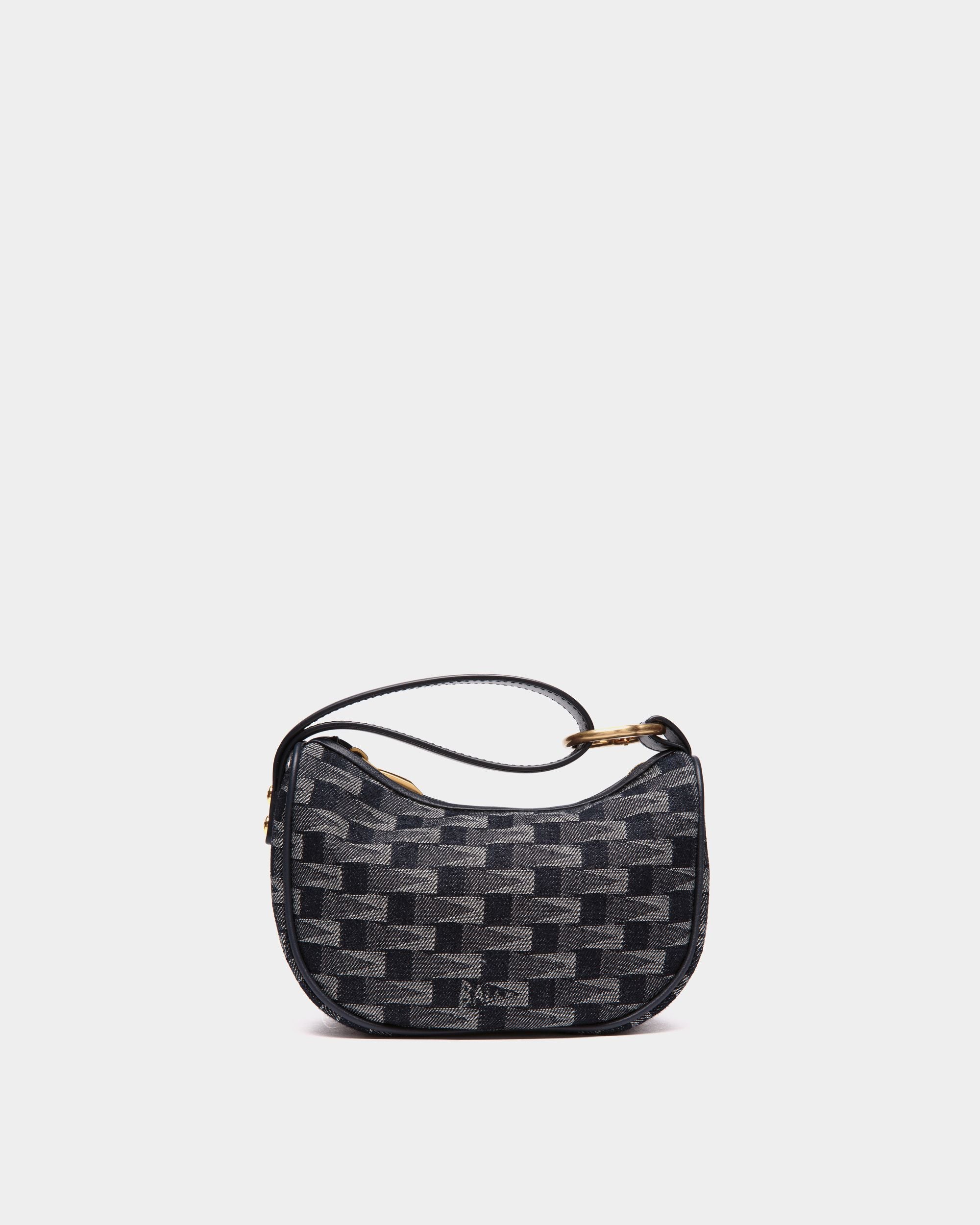 Pennant Mini Bag in Blue Fabric - Women's - Bally - 01