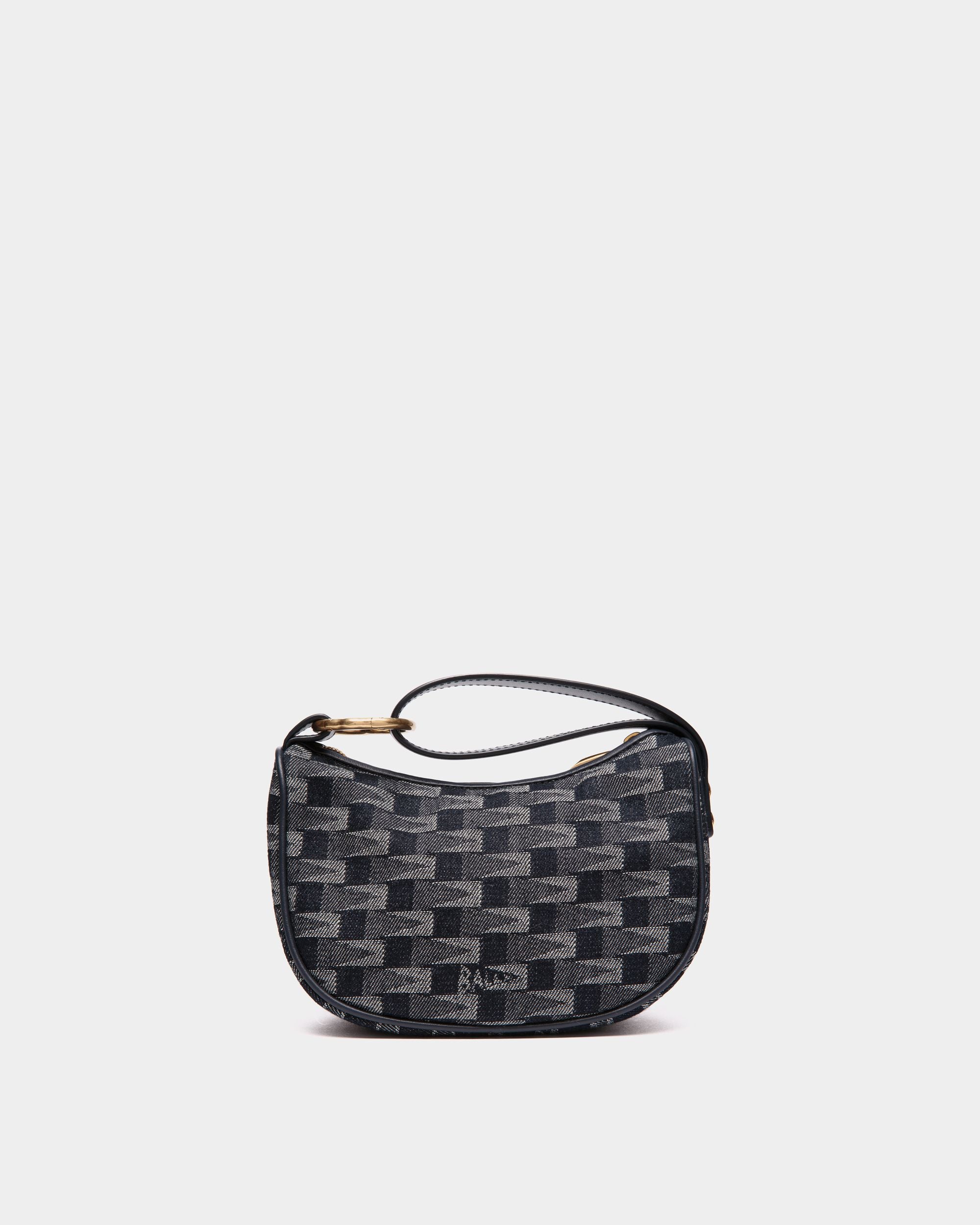 Pennant Mini Bag in Blue Fabric - Women's - Bally - 02