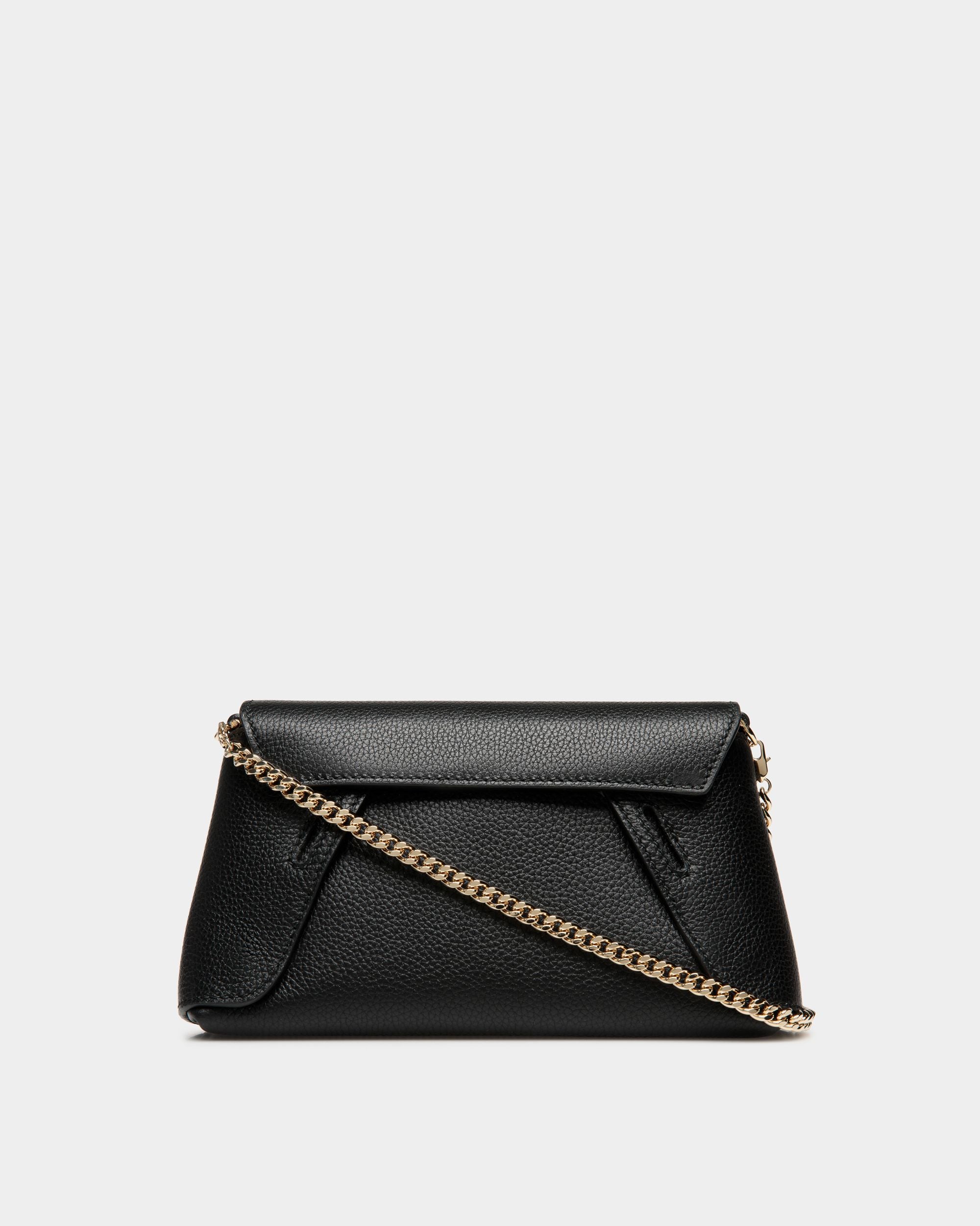 Lock Me Multifunctional Minibag In Black Grained Leather - Women's - Bally - 02