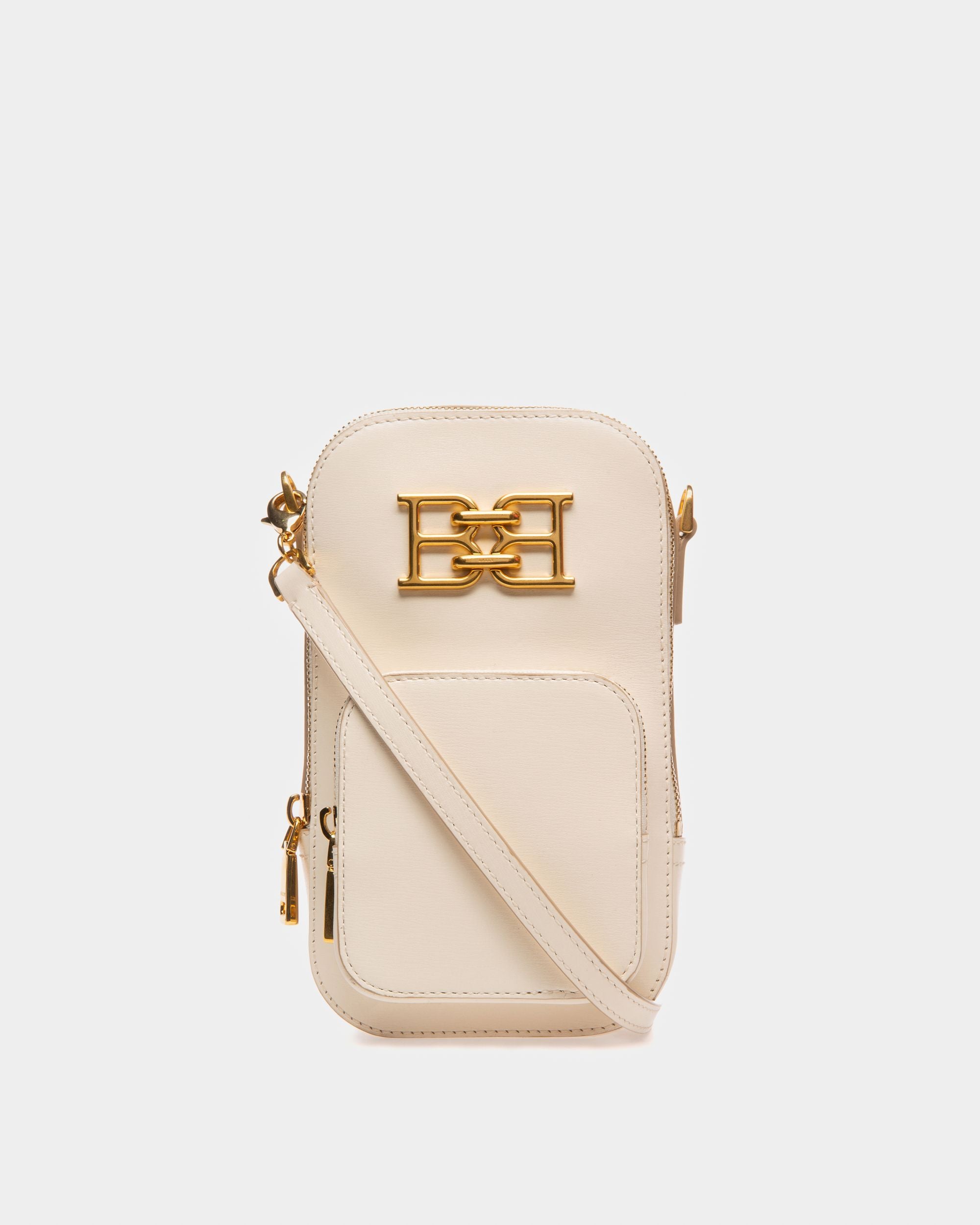 Bemal Cartera Para El Móvil De Piel Color Hueso - Mujer - Bally - 01