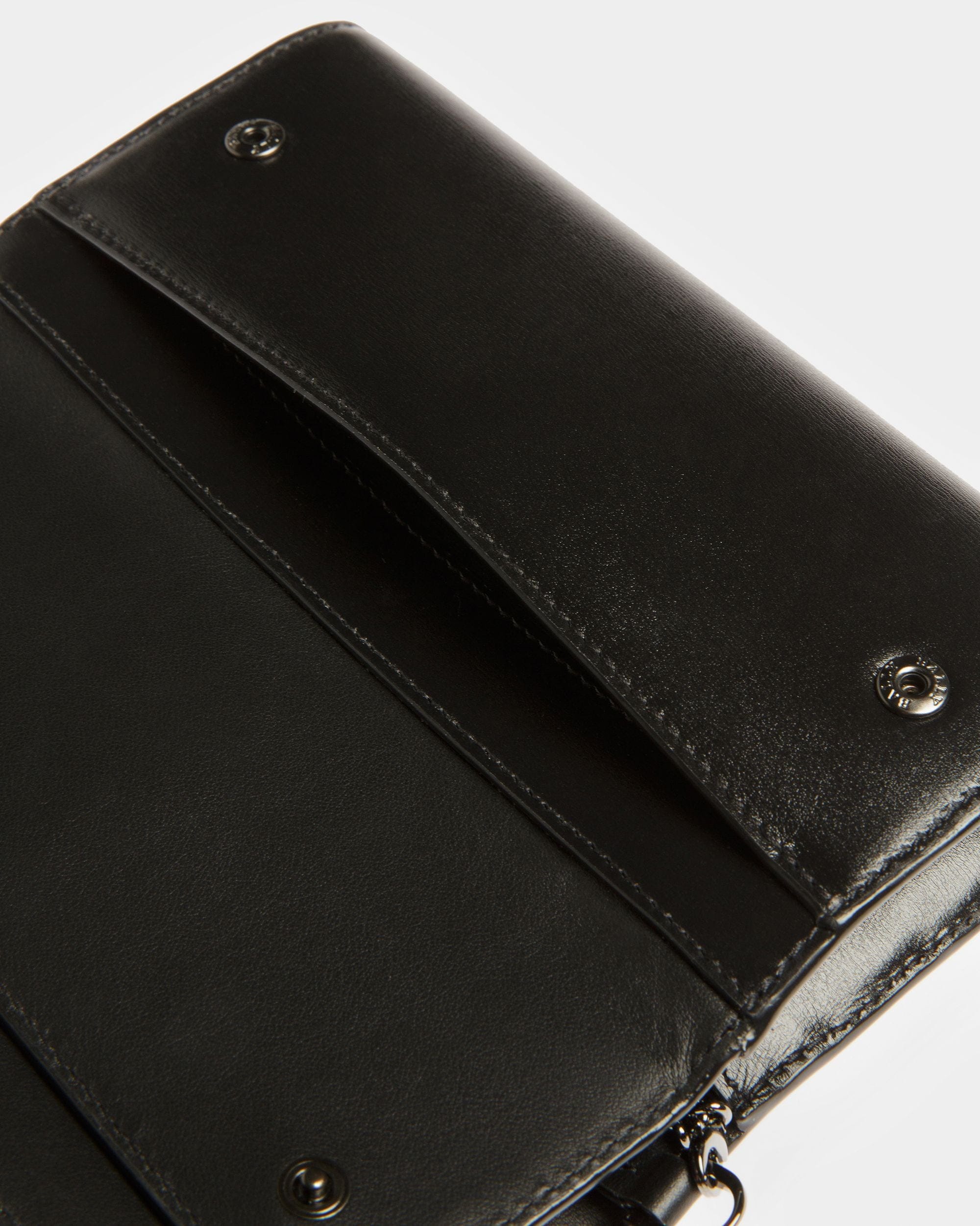 Byanca Cartera De Viaje De Piel En Negro - Mujer - Bally - 05