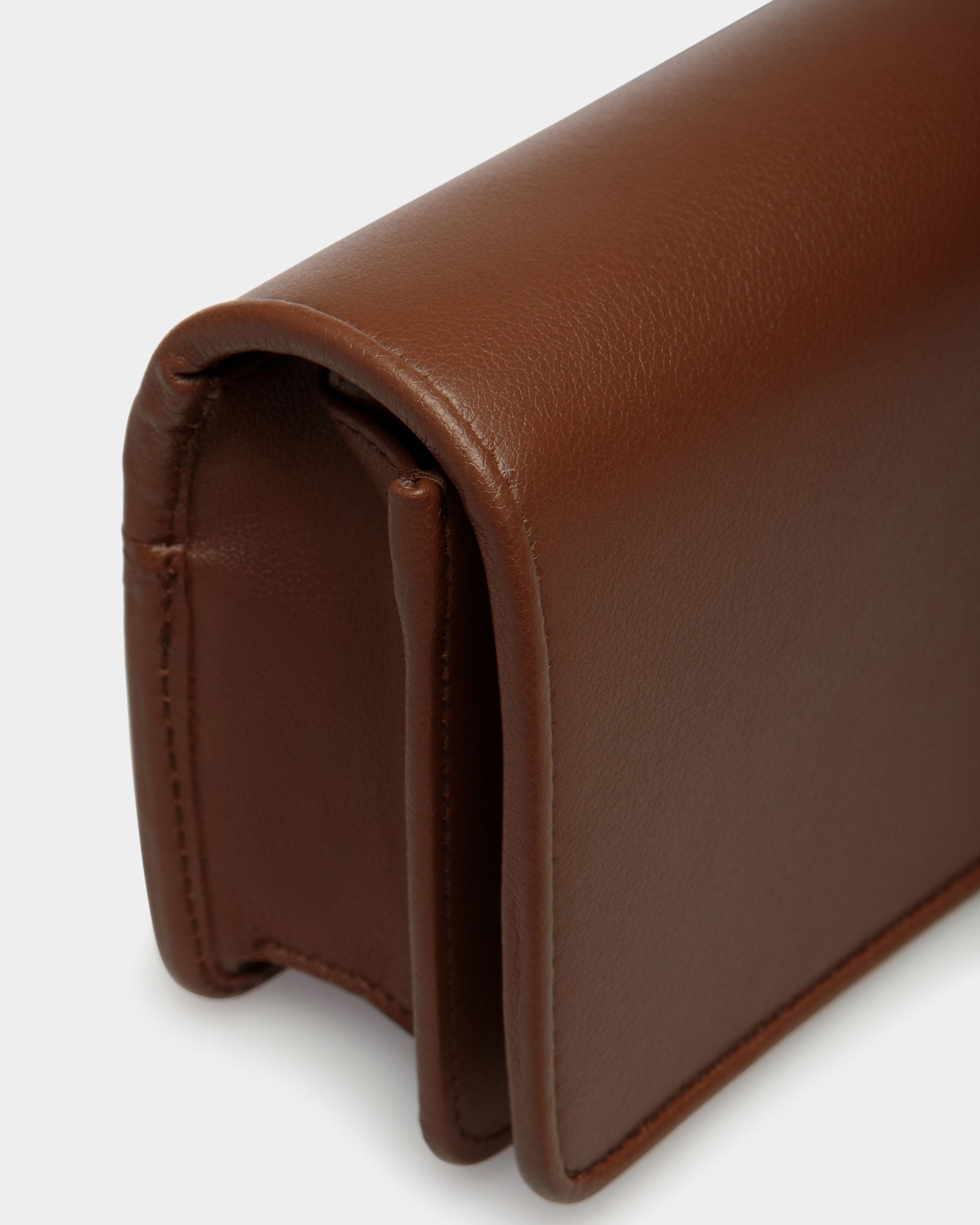 Bally Essential Phone Wallet in Brown Leather - Women's - Bally - 05