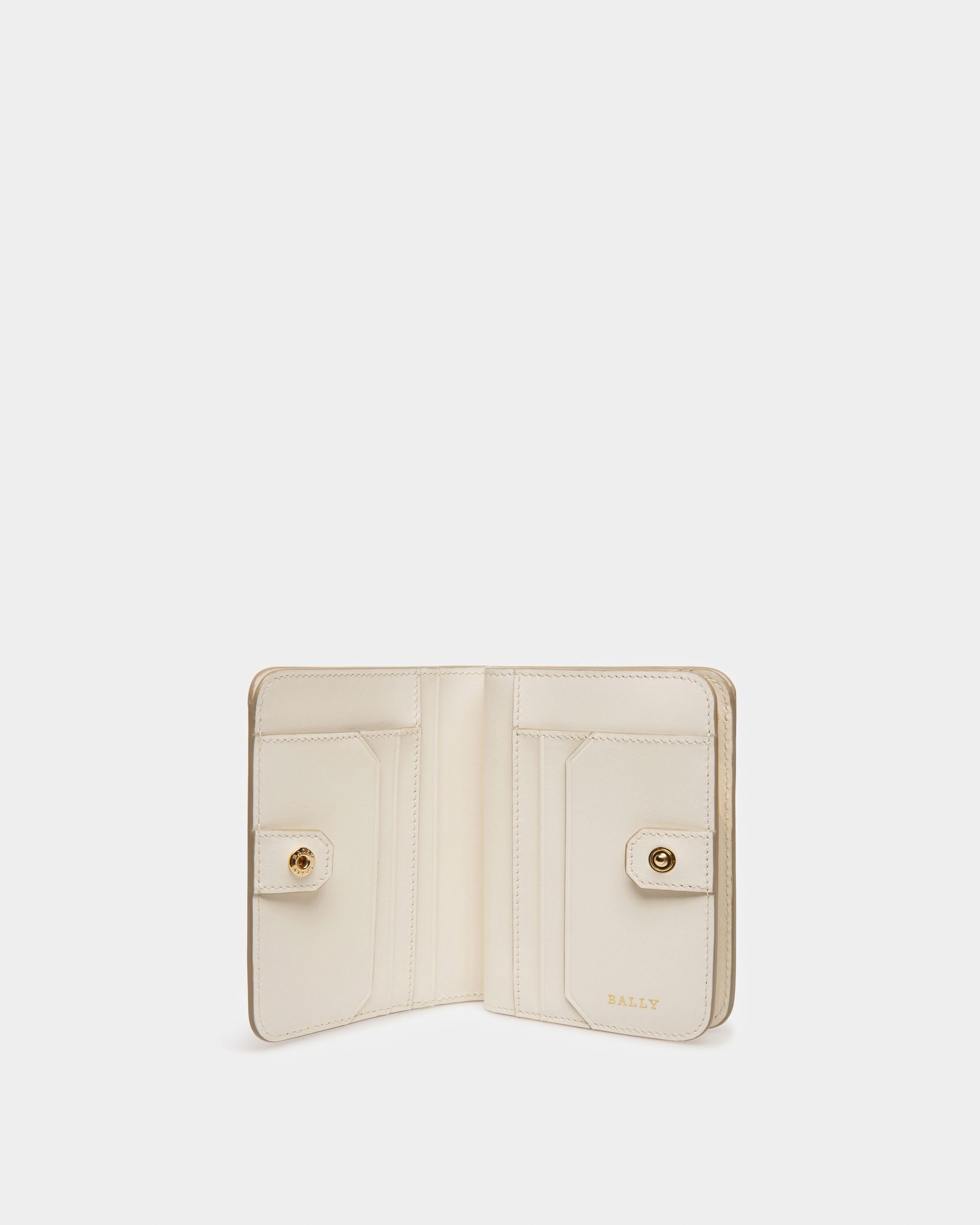Daki Cartera De Piel Color Hueso - Mujer - Bally - 03