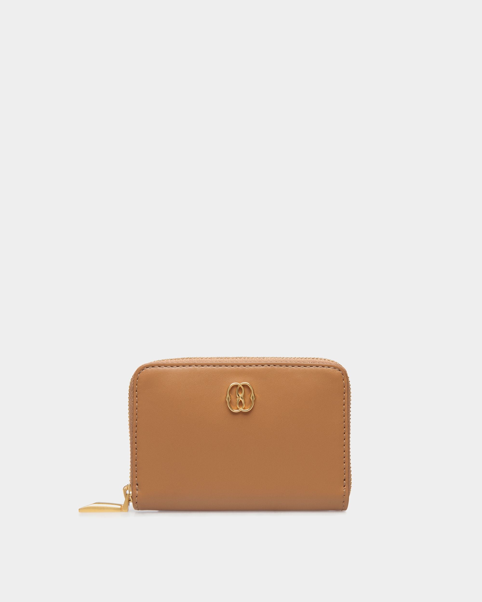 Emblem Wallet In Brown Leather - Mujer - Bally - 01