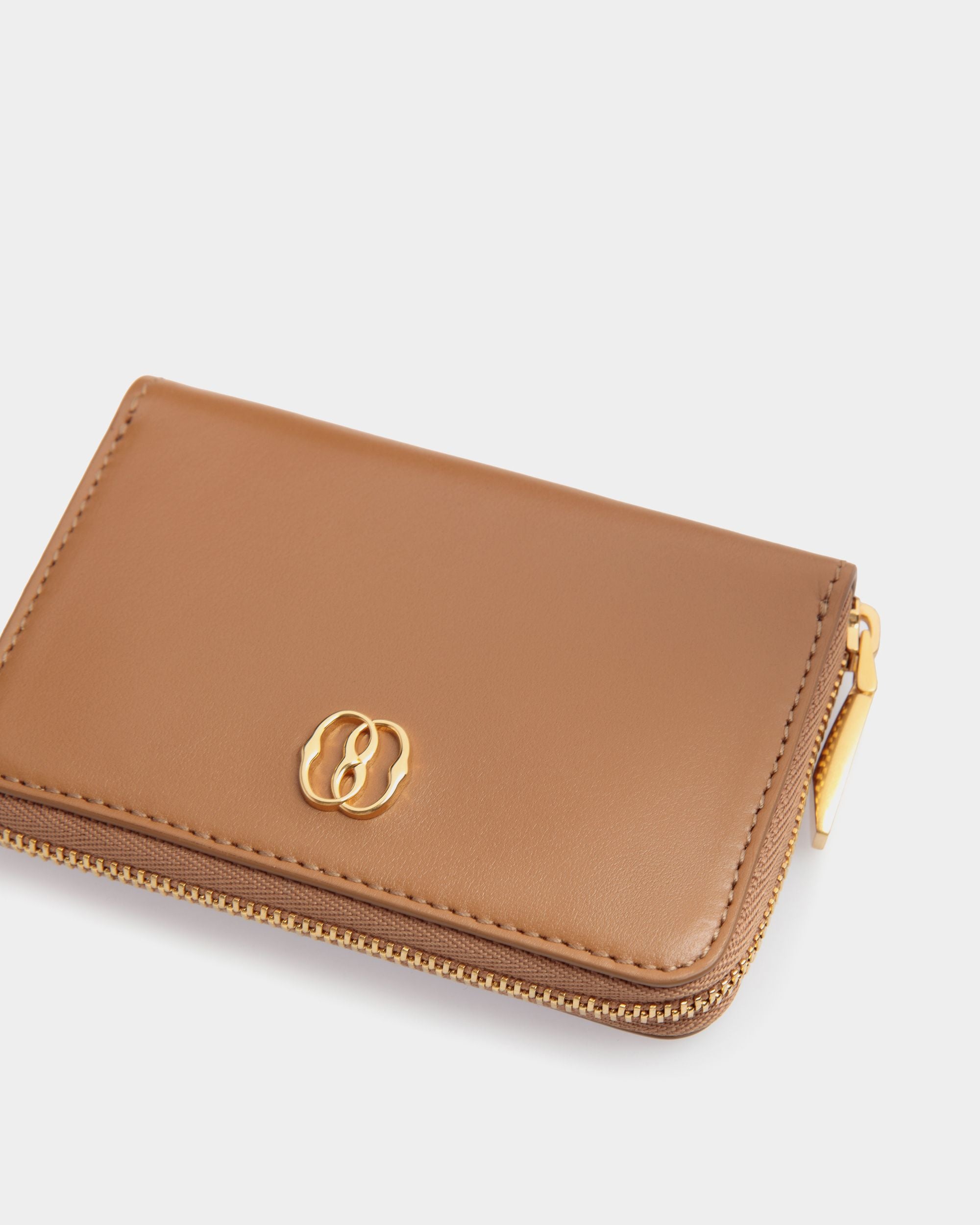 Emblem Wallet In Brown Leather - Mujer - Bally - 04