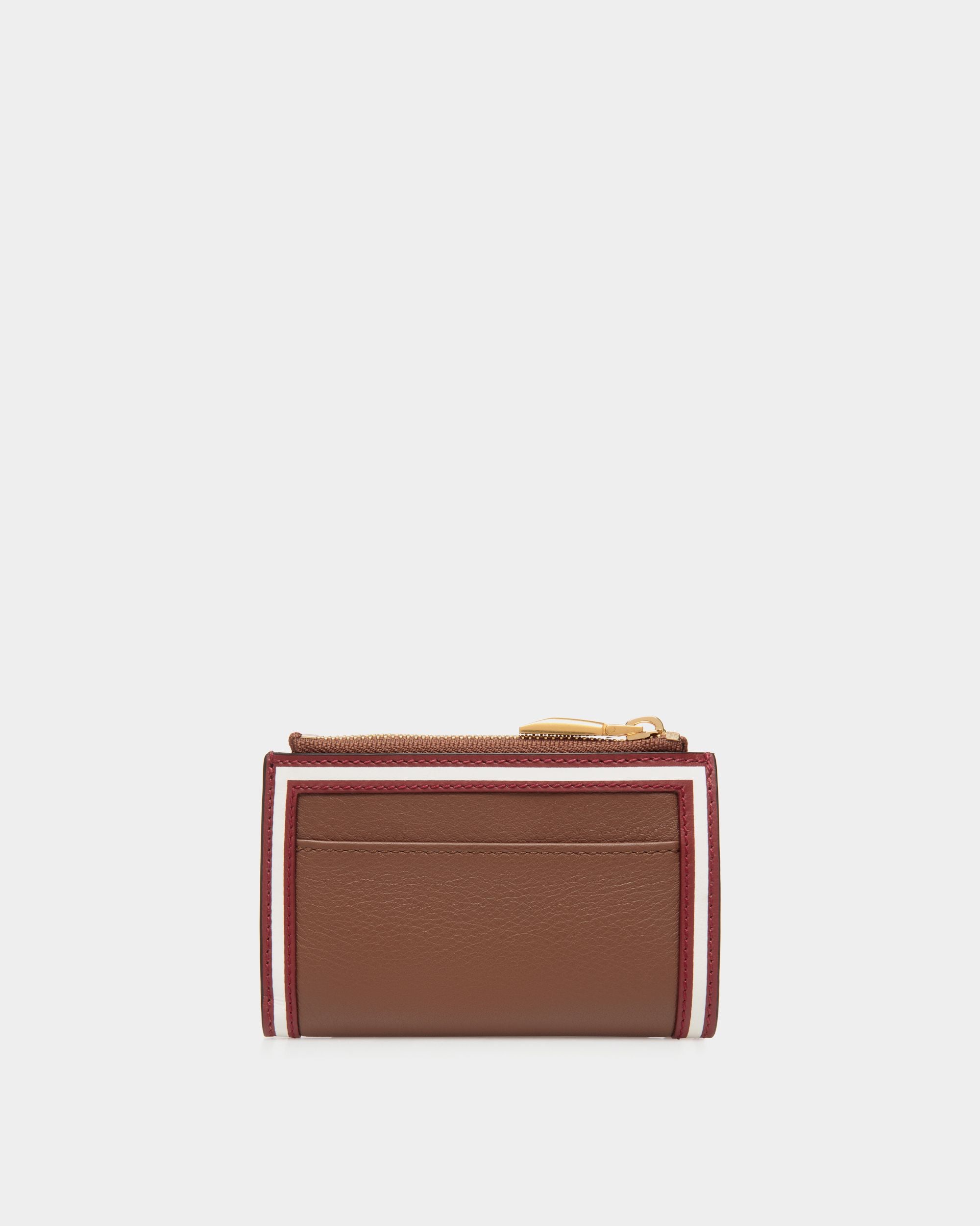 Code Wallet In Brown Leather - Women's - Bally - 02