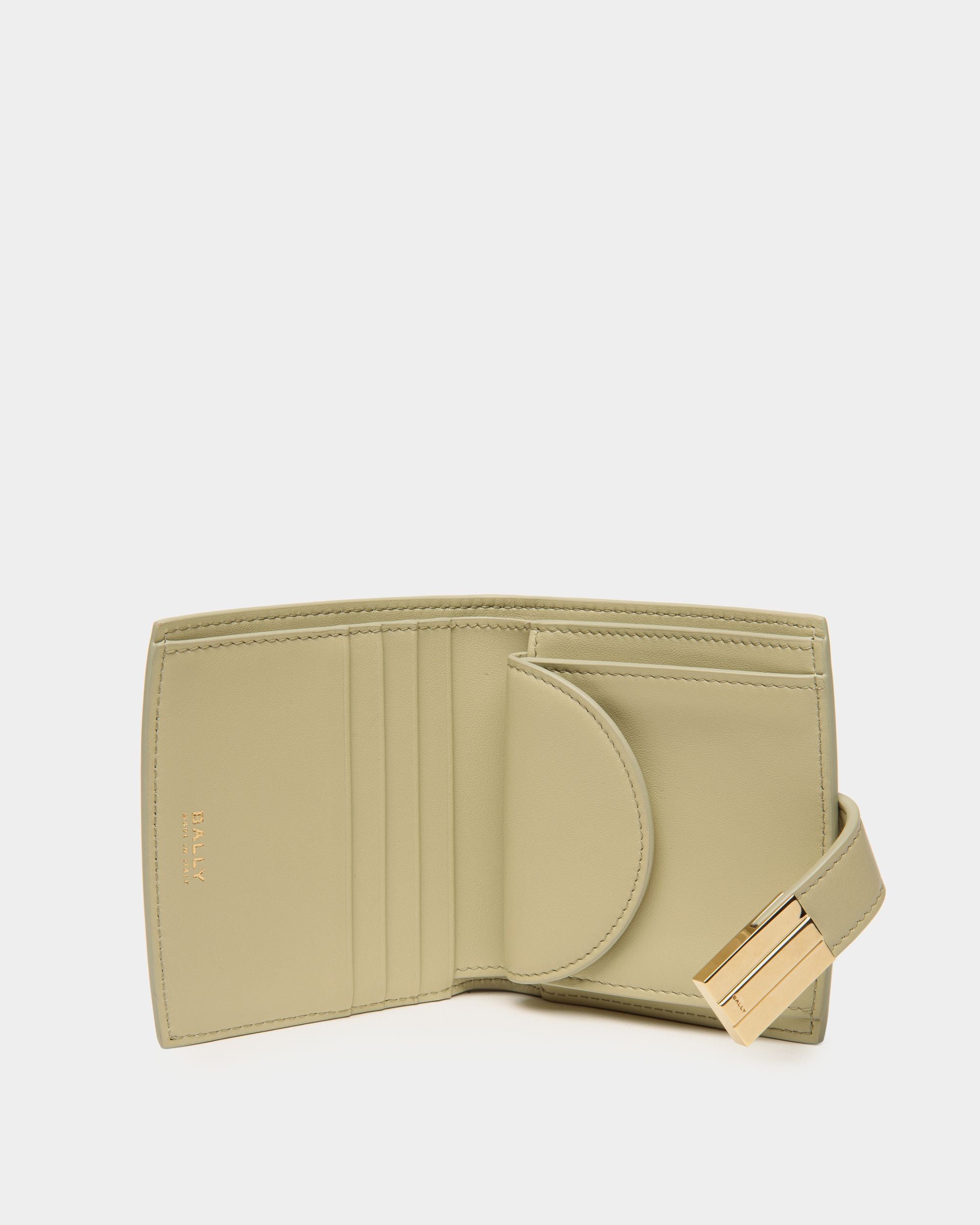 Cartera Ollam De Piel Light Green - Mujer - Bally - 03