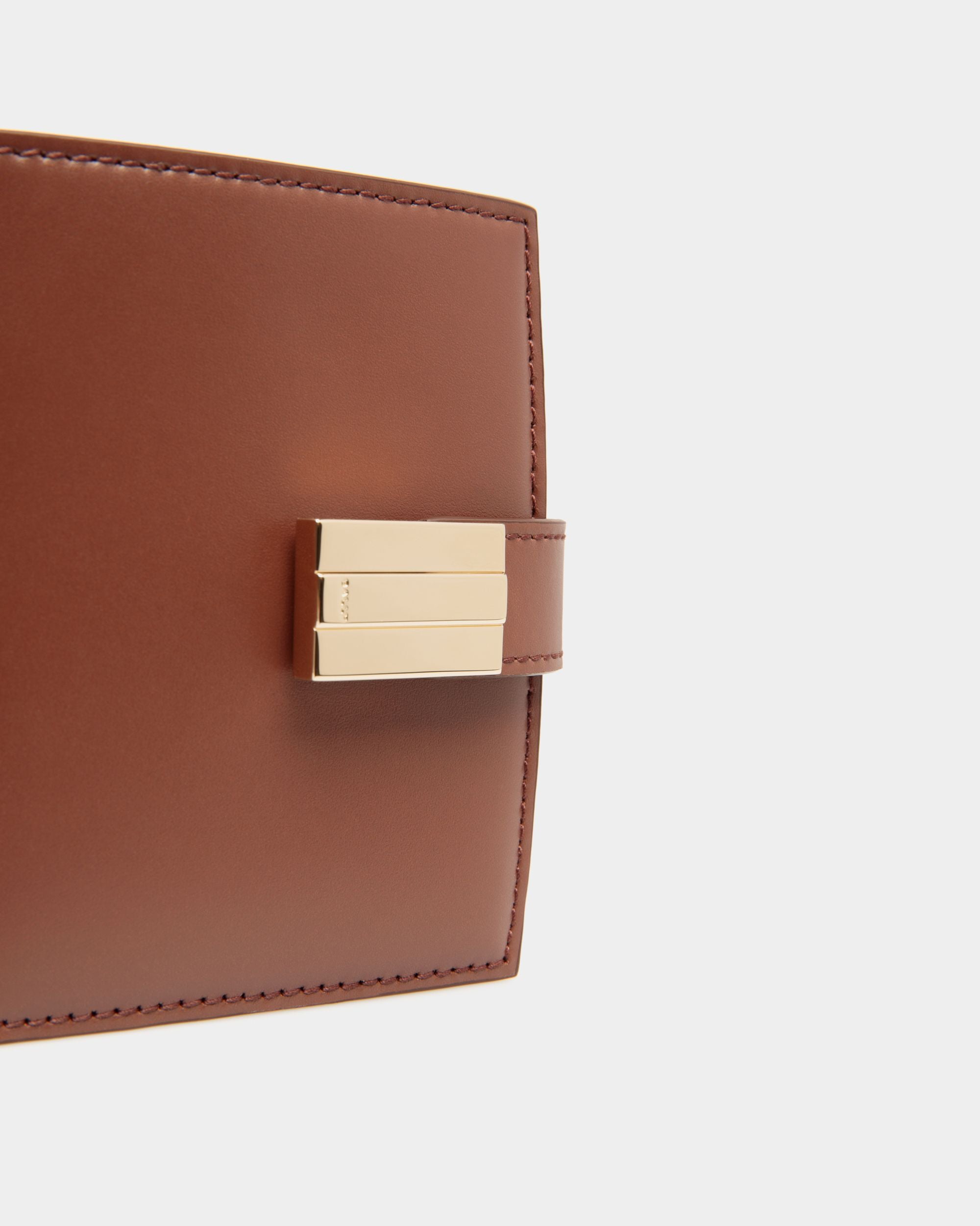 Ollam Wallet In Brown Leather - Women's - Bally - 04