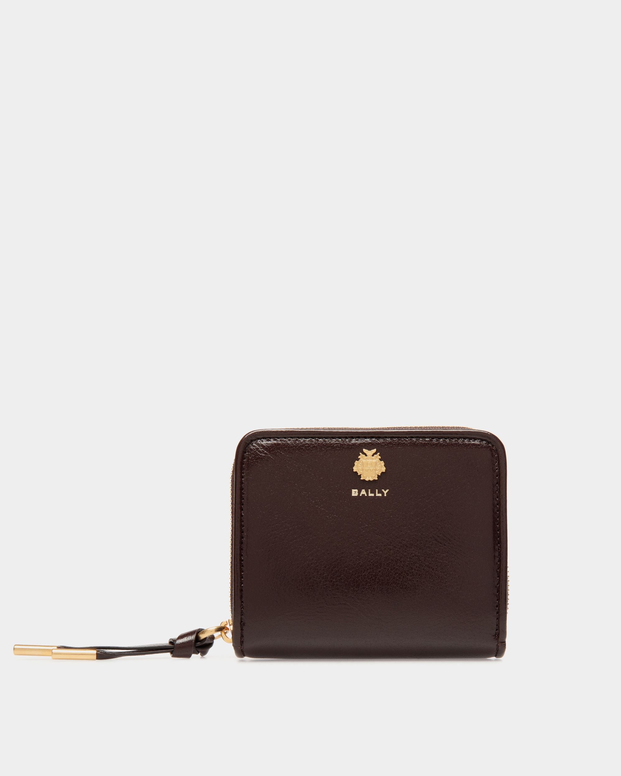 Bally Essential Wallet in Deep Burgundy Leather - Women's - Bally - 01