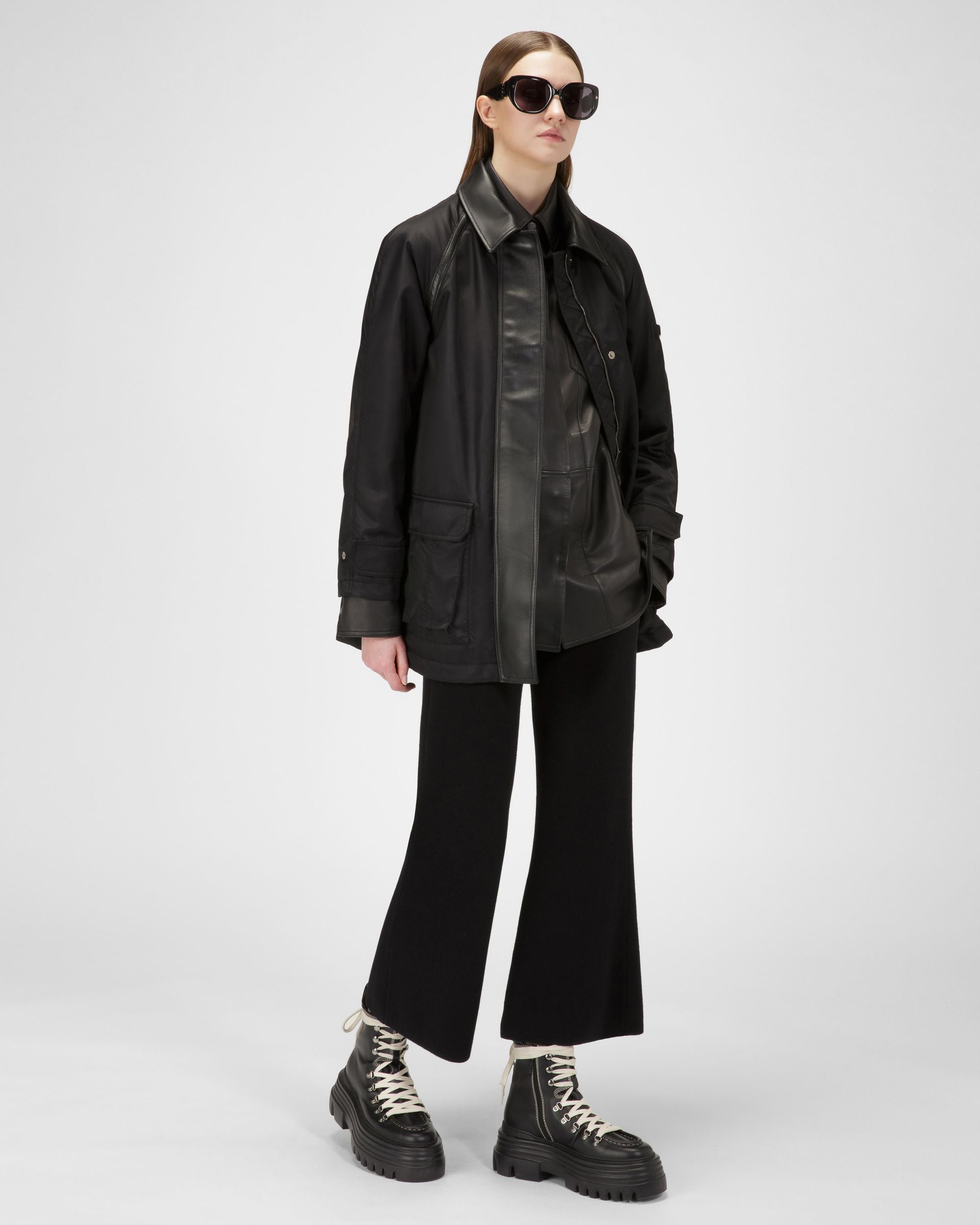 Chaqueta Con Inserciones De Piel - Mujer - Bally - 05