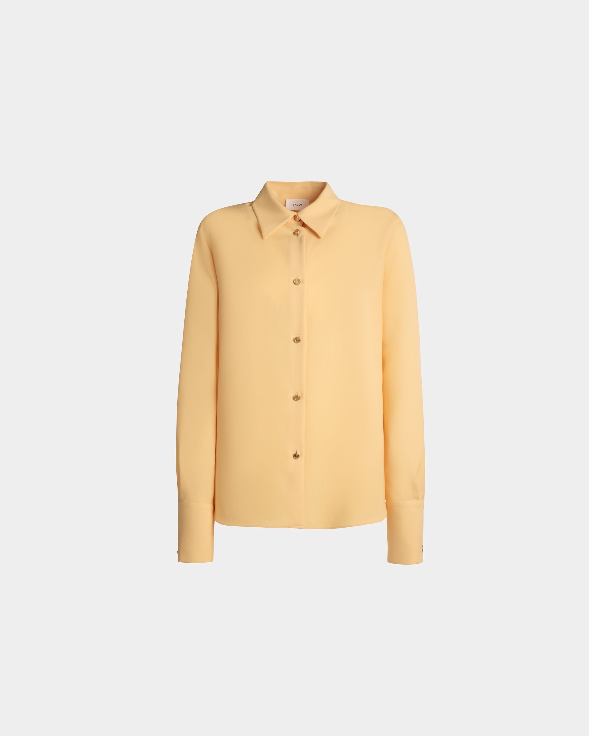 Blusa De Mezcla De Lana Color Crema - Mujer - Bally - 01