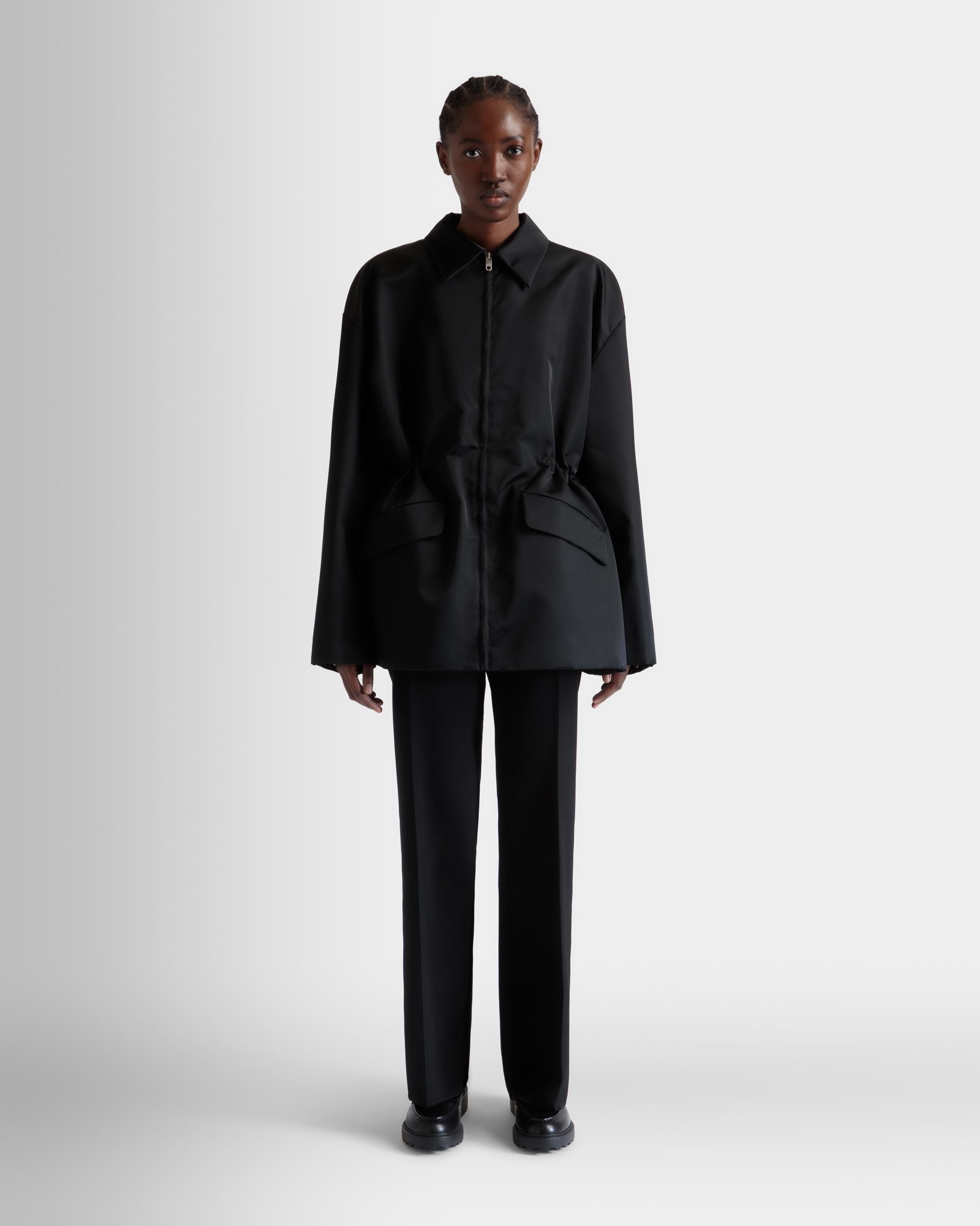 Jacket In Black Nylon - Women's - Bally - 02