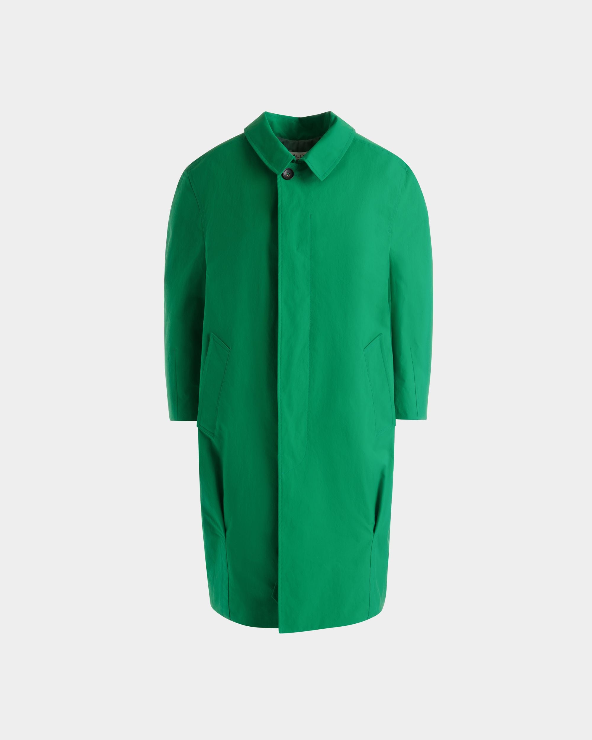 Coat in Emerald Green Polyester - Women's - Bally - 01