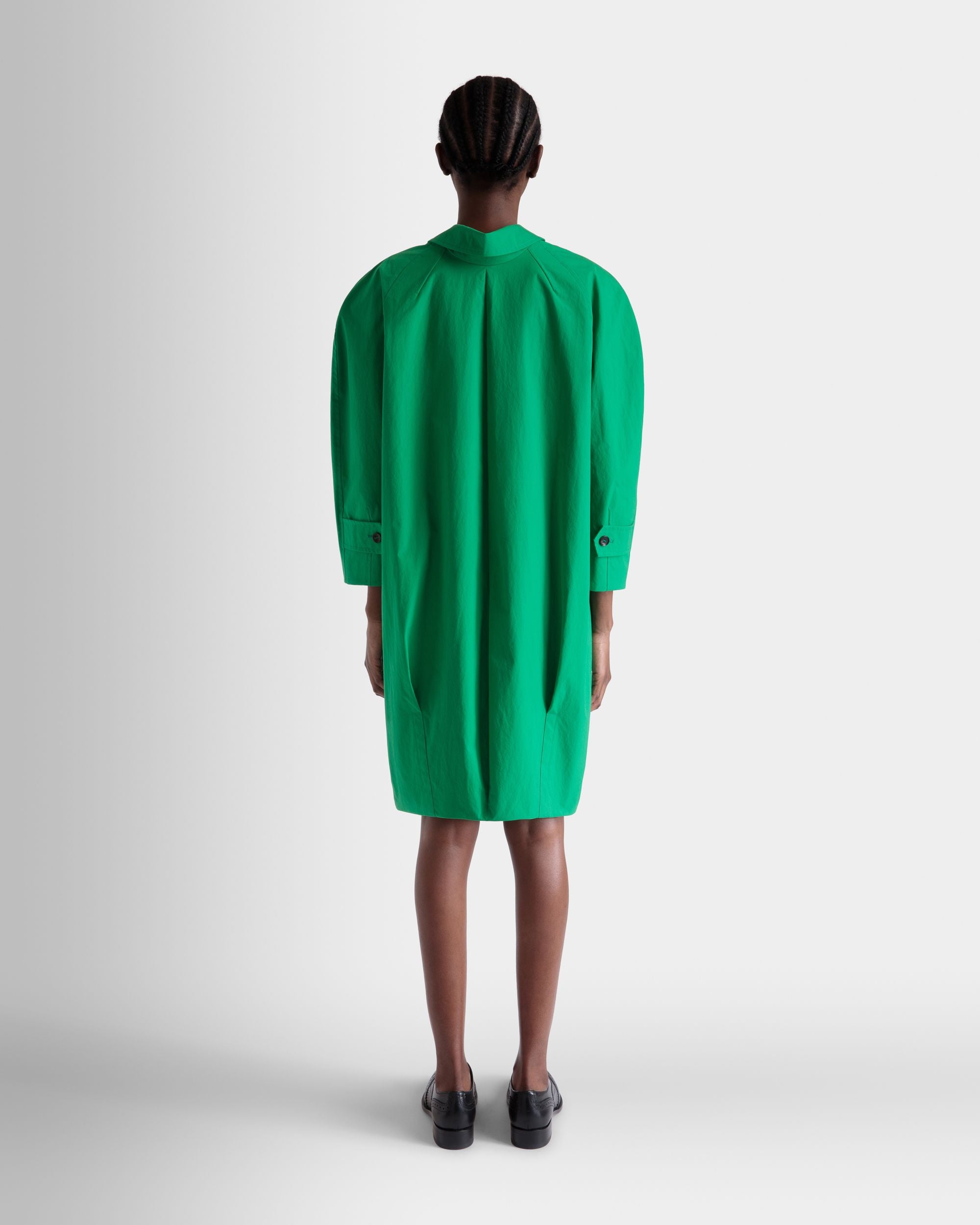 Coat in Emerald Green Polyester - Women's - Bally - 06