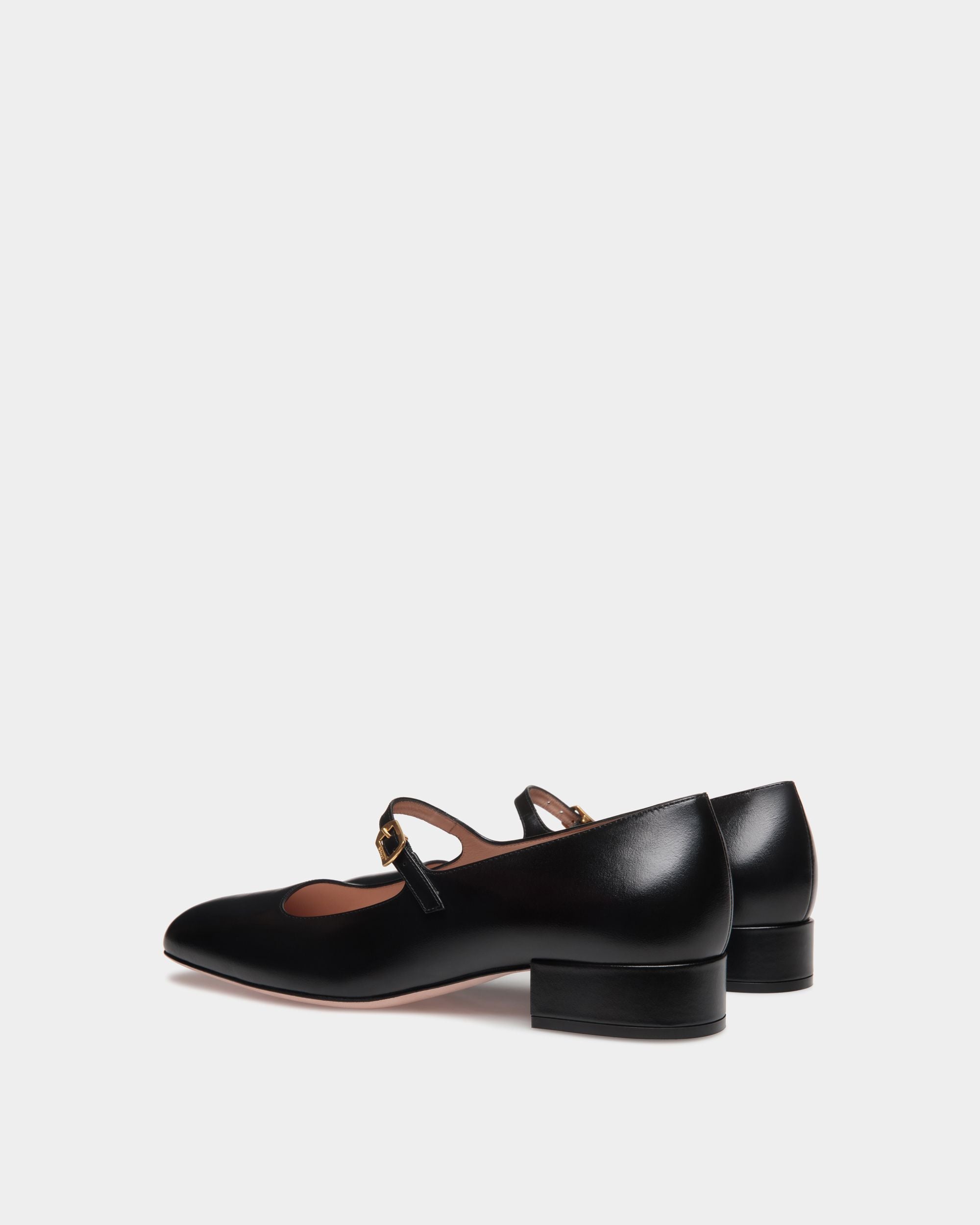 Ballyrina Pump in Black Leather - Mujer - Bally - 03