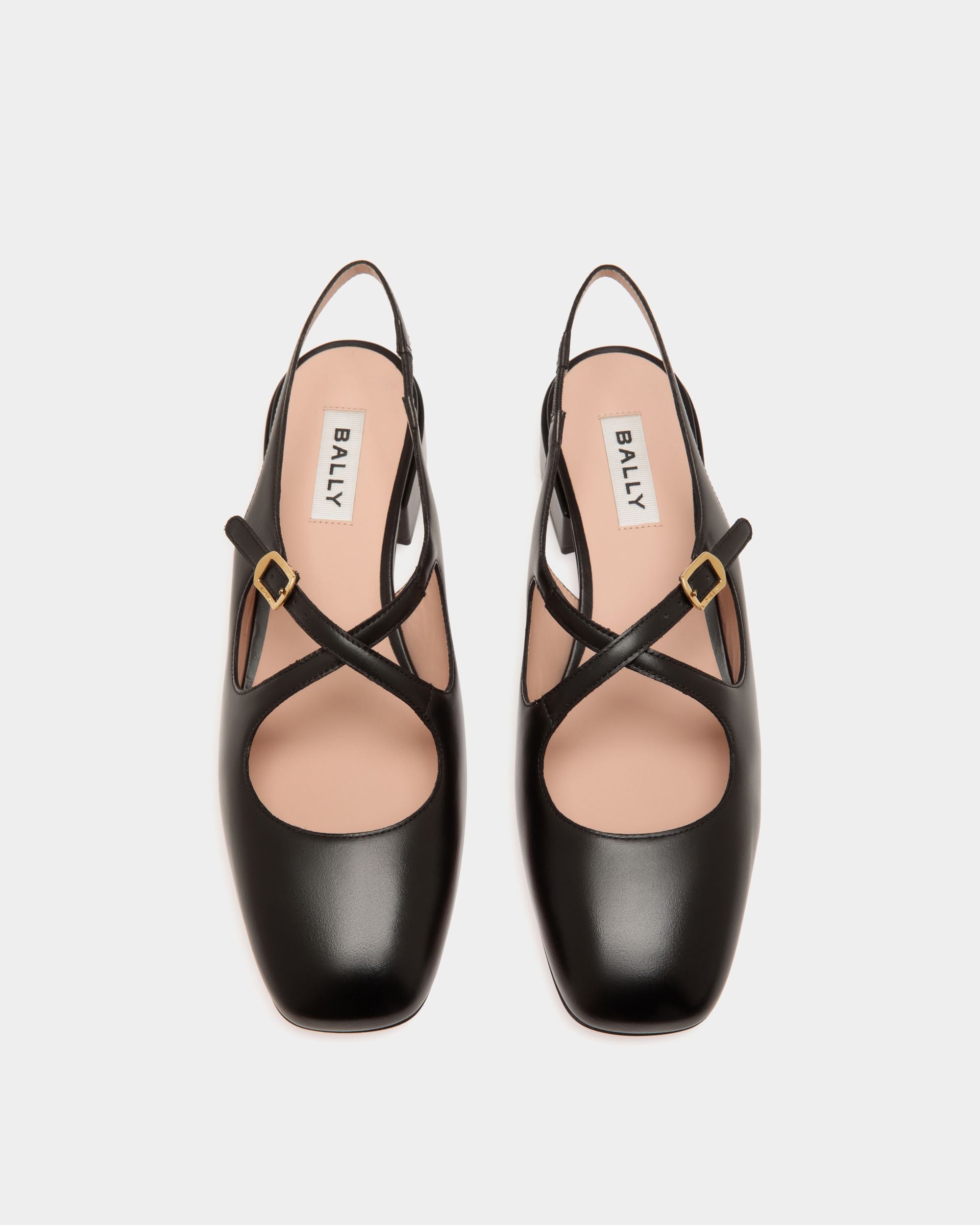 Zapato De Salón Destalonado Ballyrina De Piel Negra - Mujer - Bally - 05