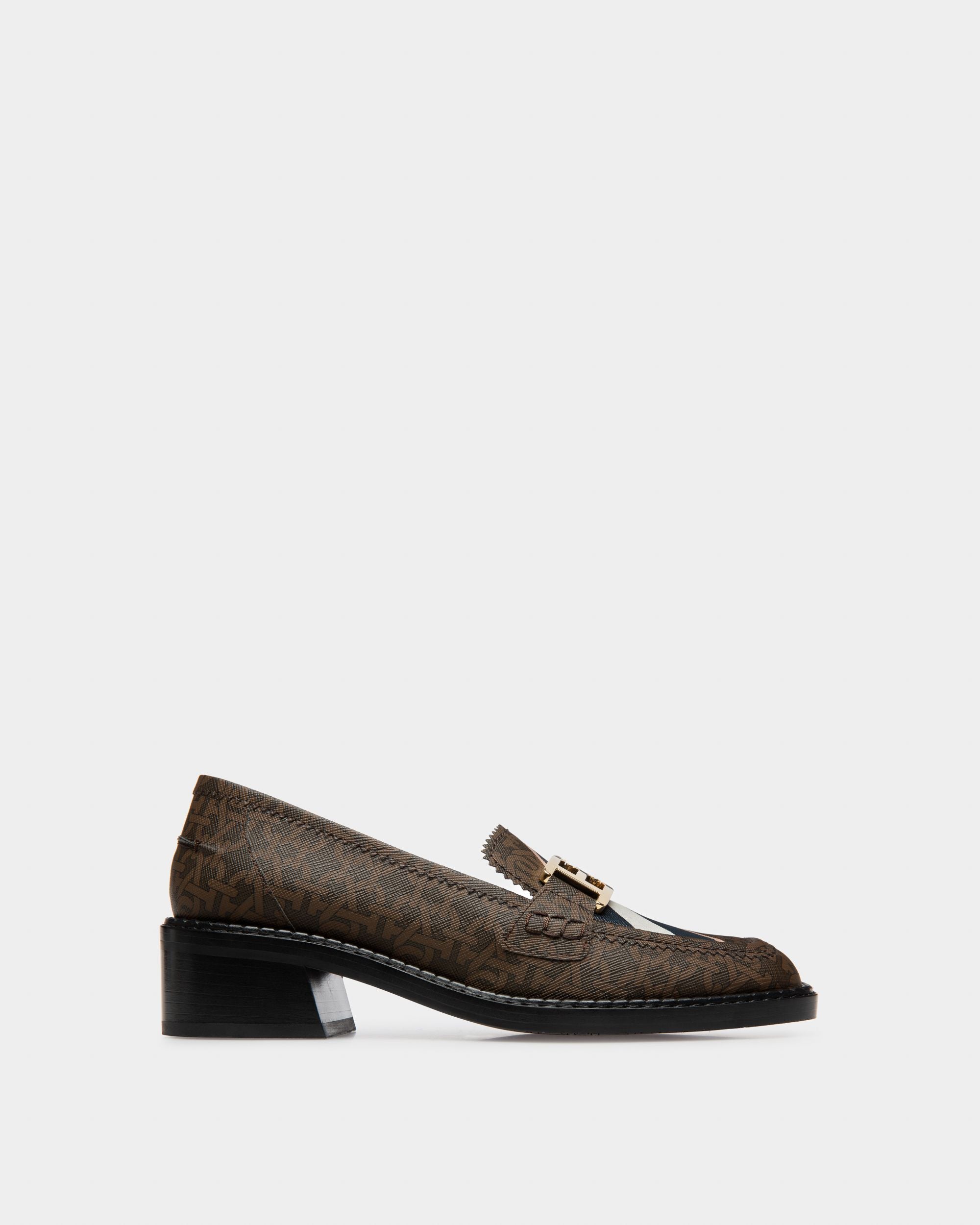 Ellyane Zapatos De Salón De Piel En Blanco Y Marrón - Mujer - Bally - 01