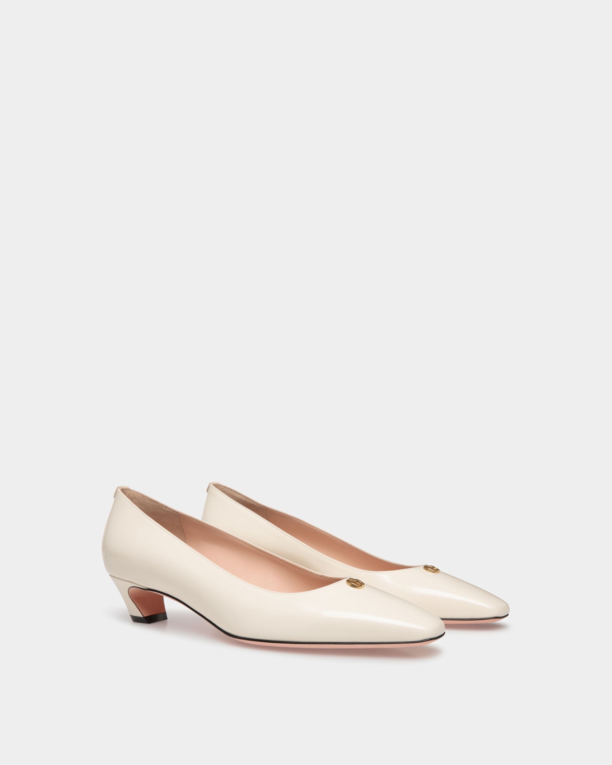 Zapato De Salón Sylt De Piel En Blanco - Mujer - Bally - 02