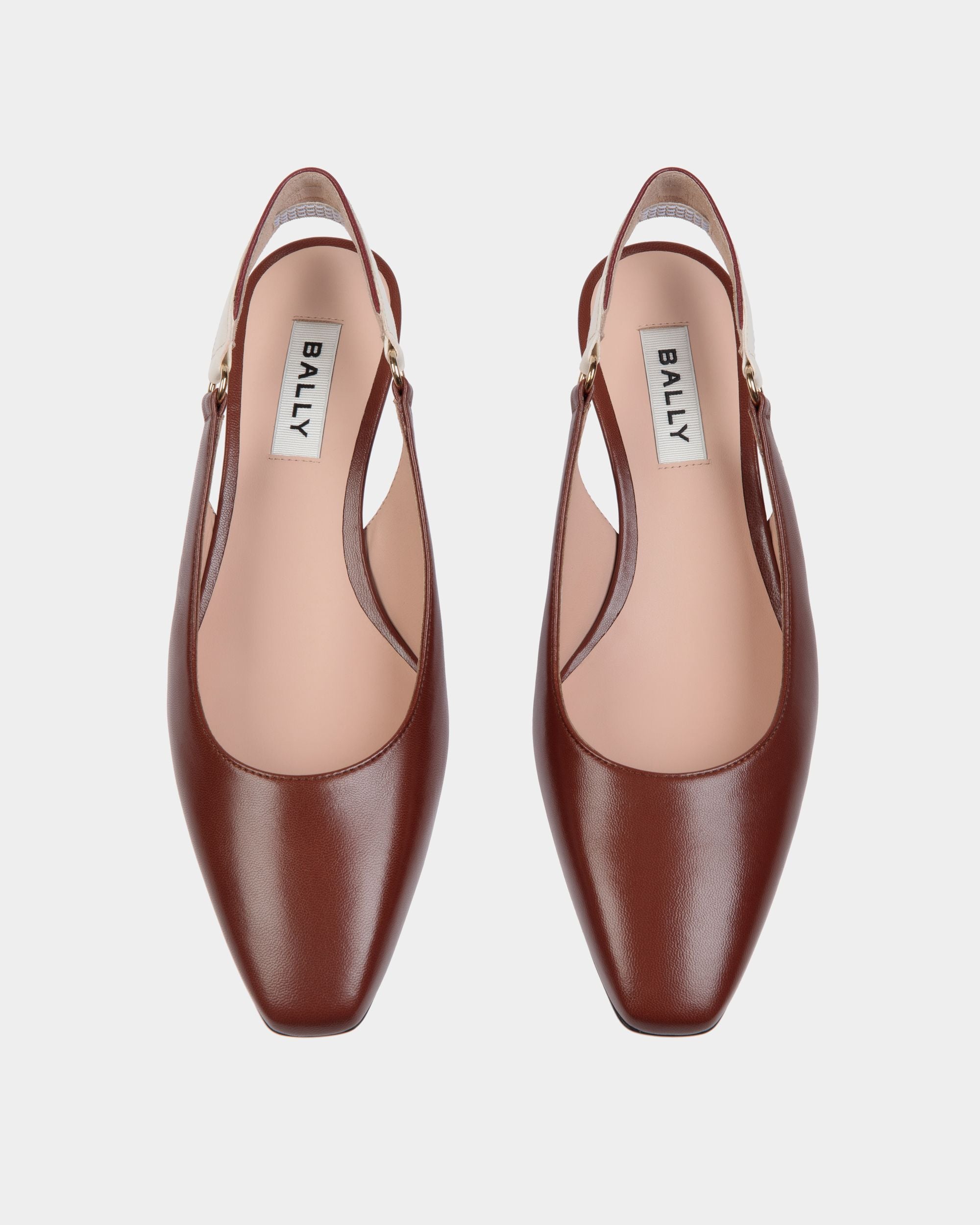 Sylt Slingback Pump In Brown Nappa Leather - Women's - Bally - 04