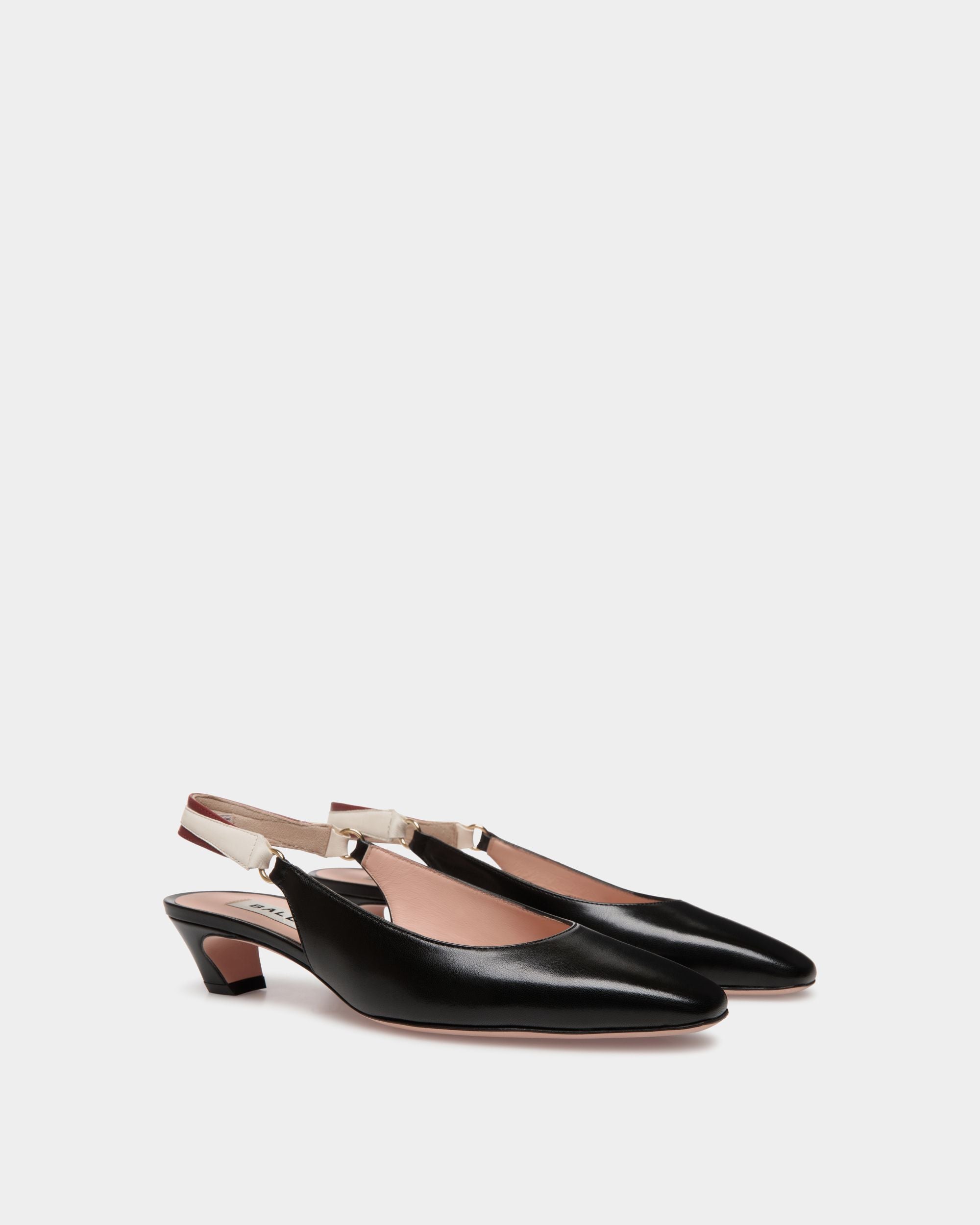 Zapato De Salón Destalonado Sylt De Napa Negra - Mujer - Bally - 02