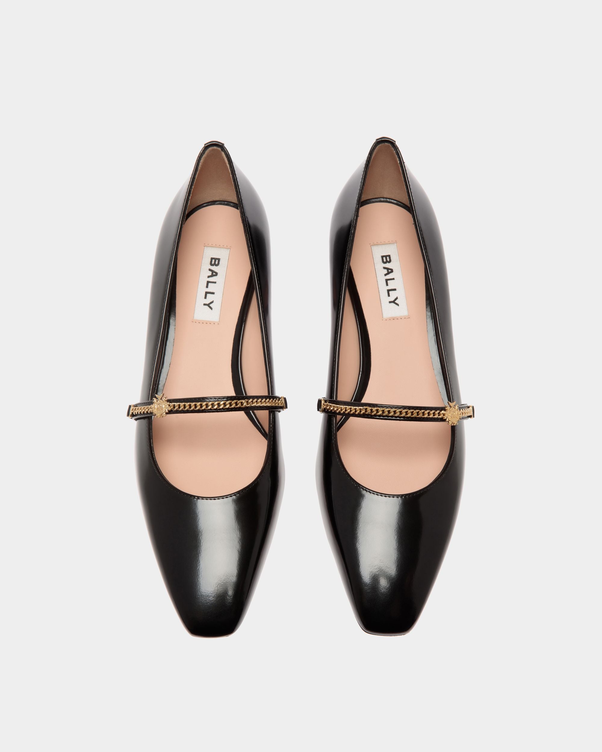Zapato De Salón Estilo Merceditas Sylt De Piel Cepillada Negra - Mujer - Bally - 05