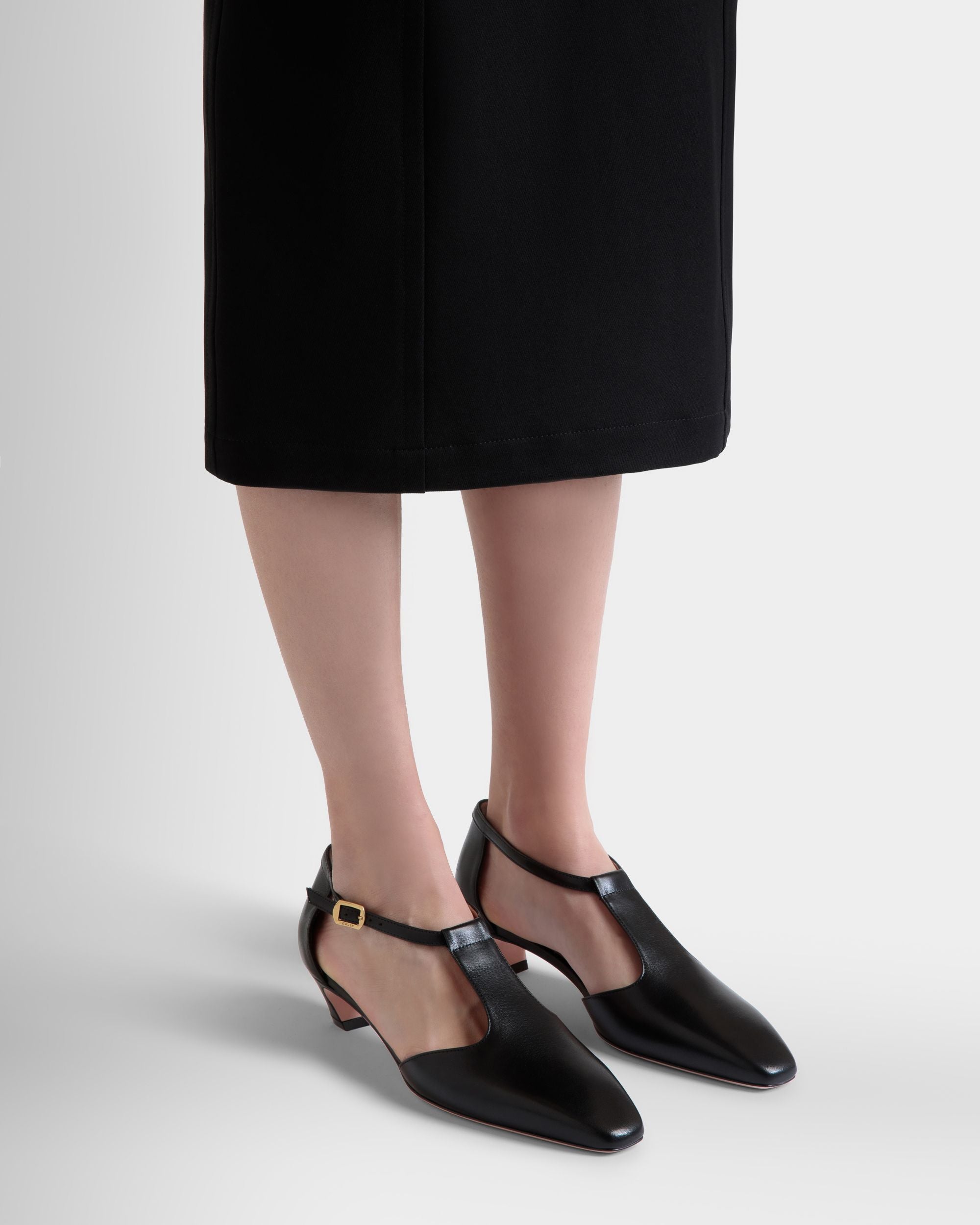 Zapato De Salón Sylt De Piel Negra - Mujer - Bally - 02
