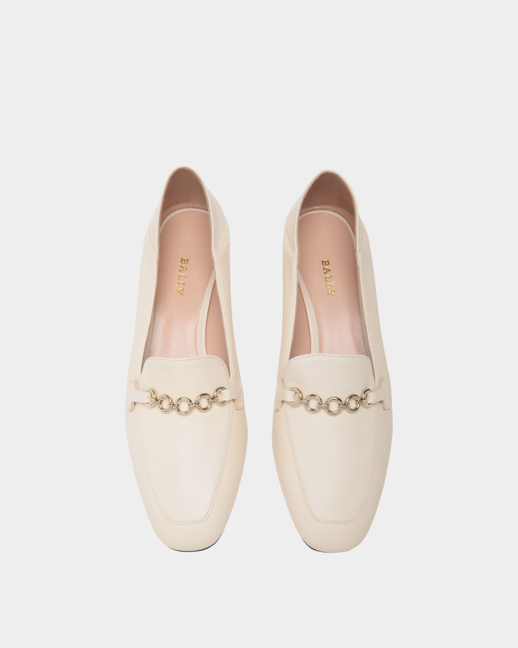 Pump In White Leather - Women's - Bally - 04