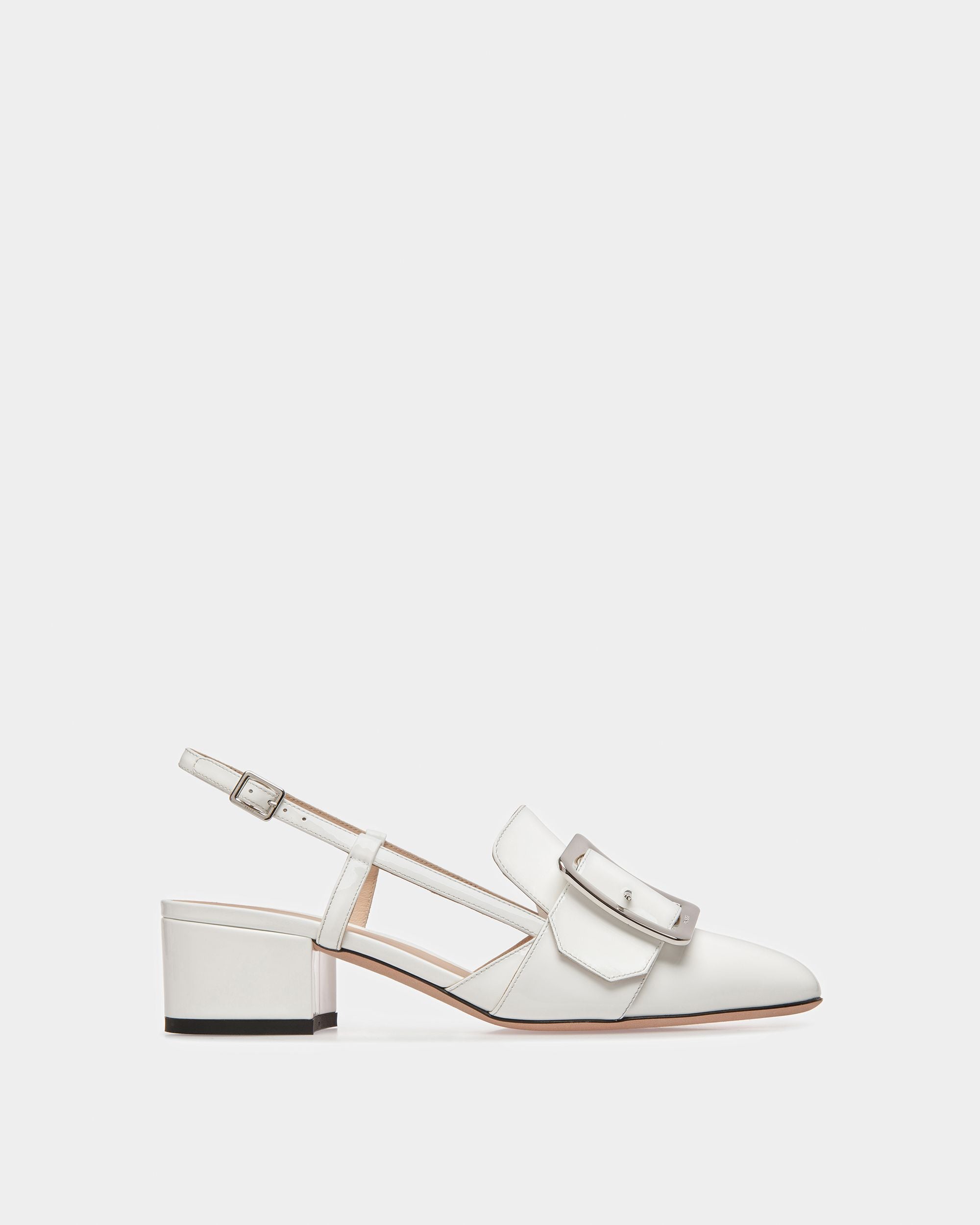 Jasmine Zapatos Destalonados De Piel En Blanco - Mujer - Bally - 01