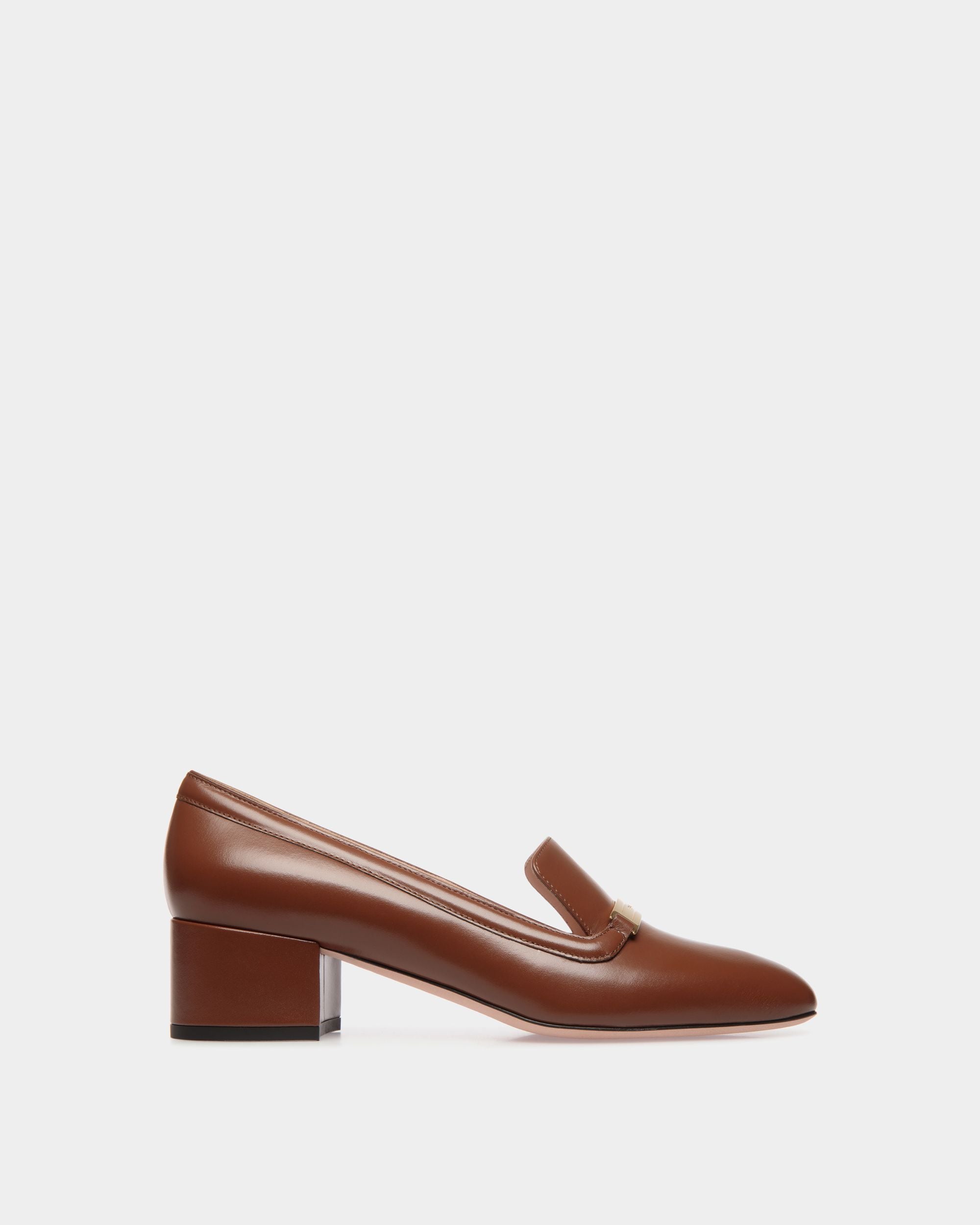 Zapato De Salón Deco De Piel Marrón - Mujer - Bally - 01