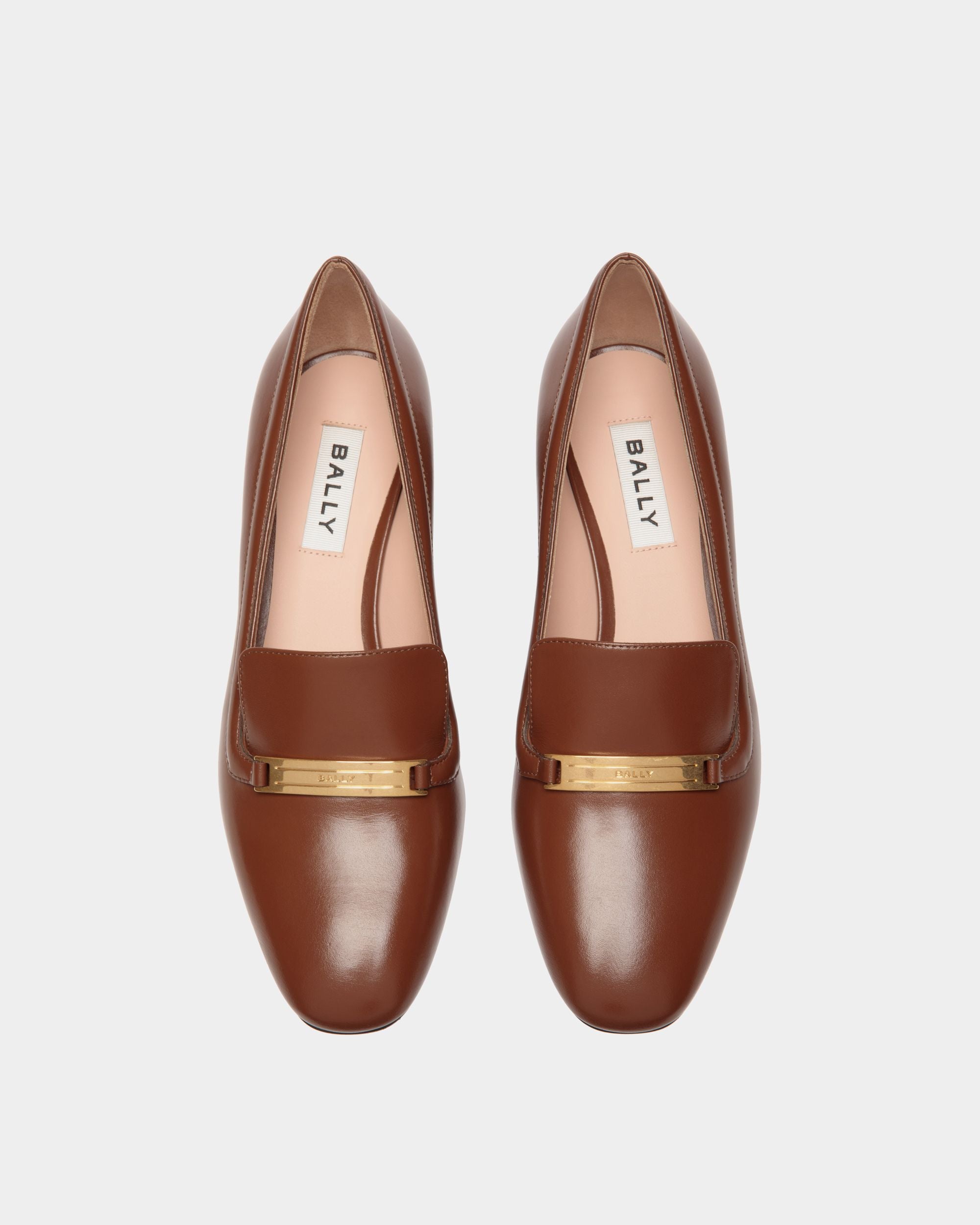 Zapato De Salón Deco De Piel Marrón - Mujer - Bally - 05