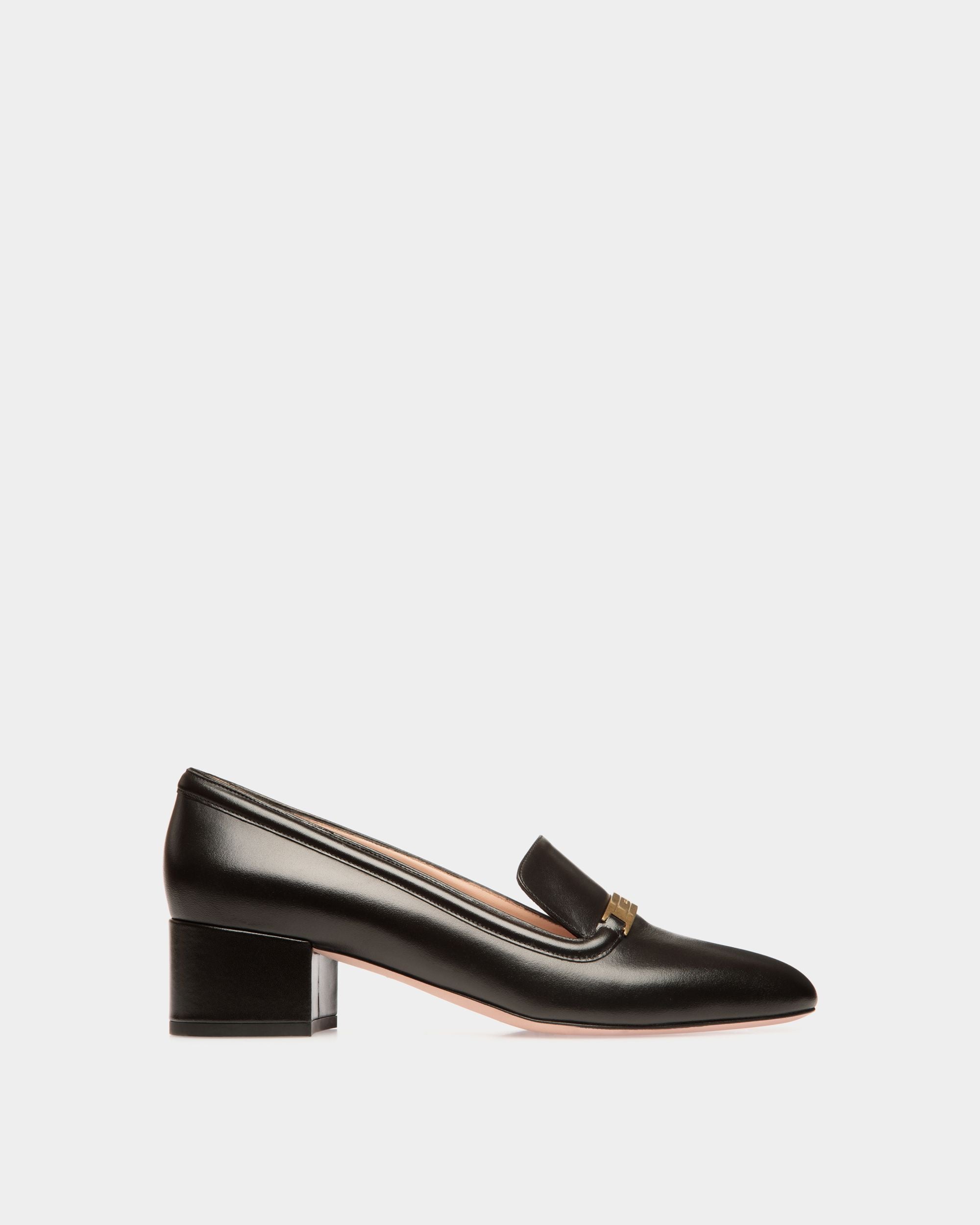 Zapato De Salón Deco De Piel Negra - Mujer - Bally - 01