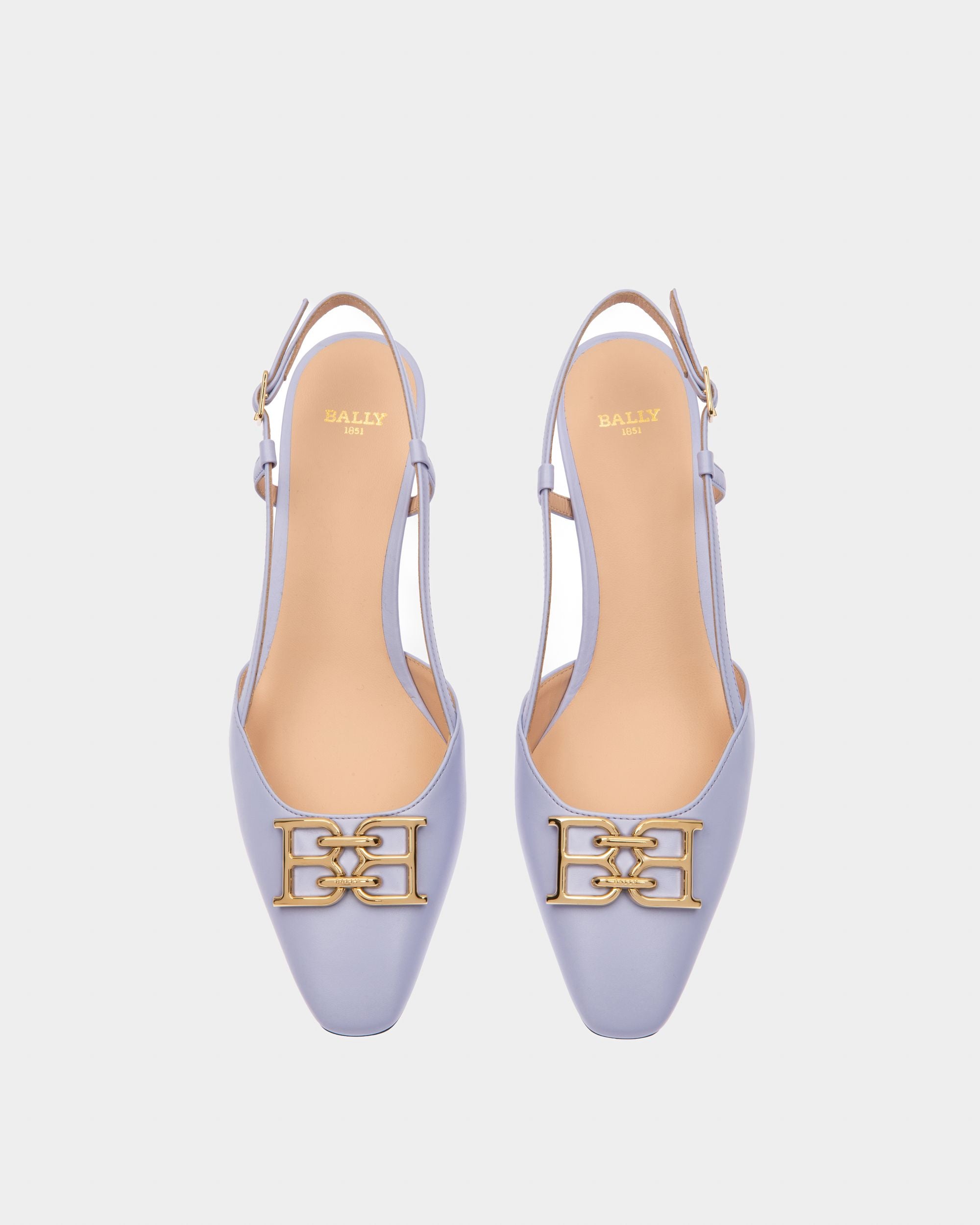 Eva Zapatos Destalonados De Piel En Lila - Mujer - Bally - 02