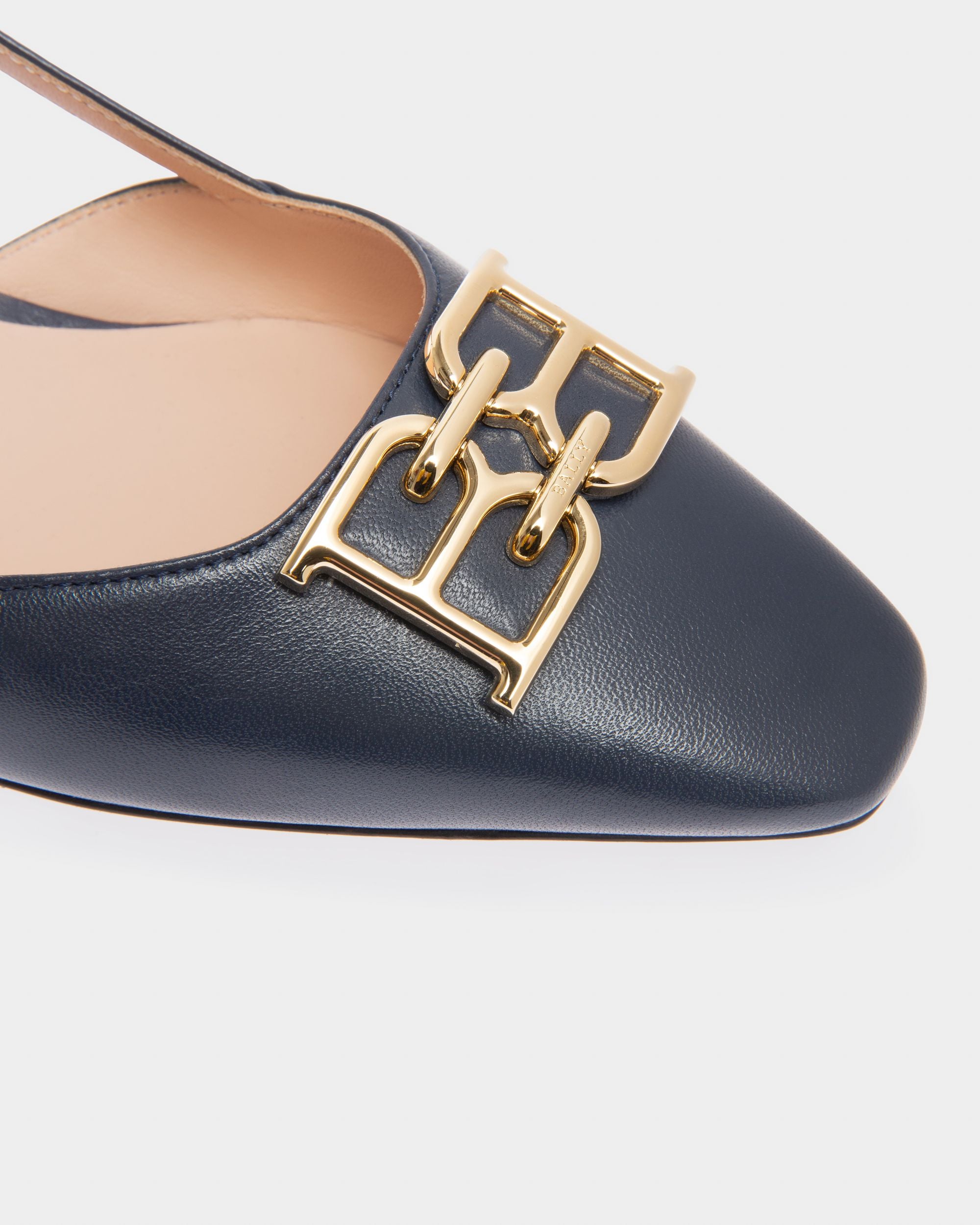 Eva Leather Pumps In Navy - Women's - Bally - 05