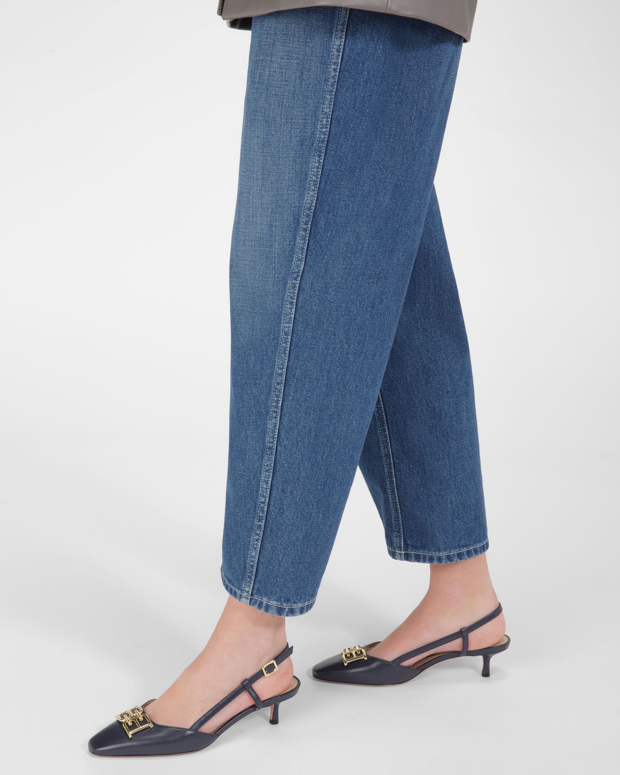 Eva Leather Pumps In Navy - Women's - Bally - 06