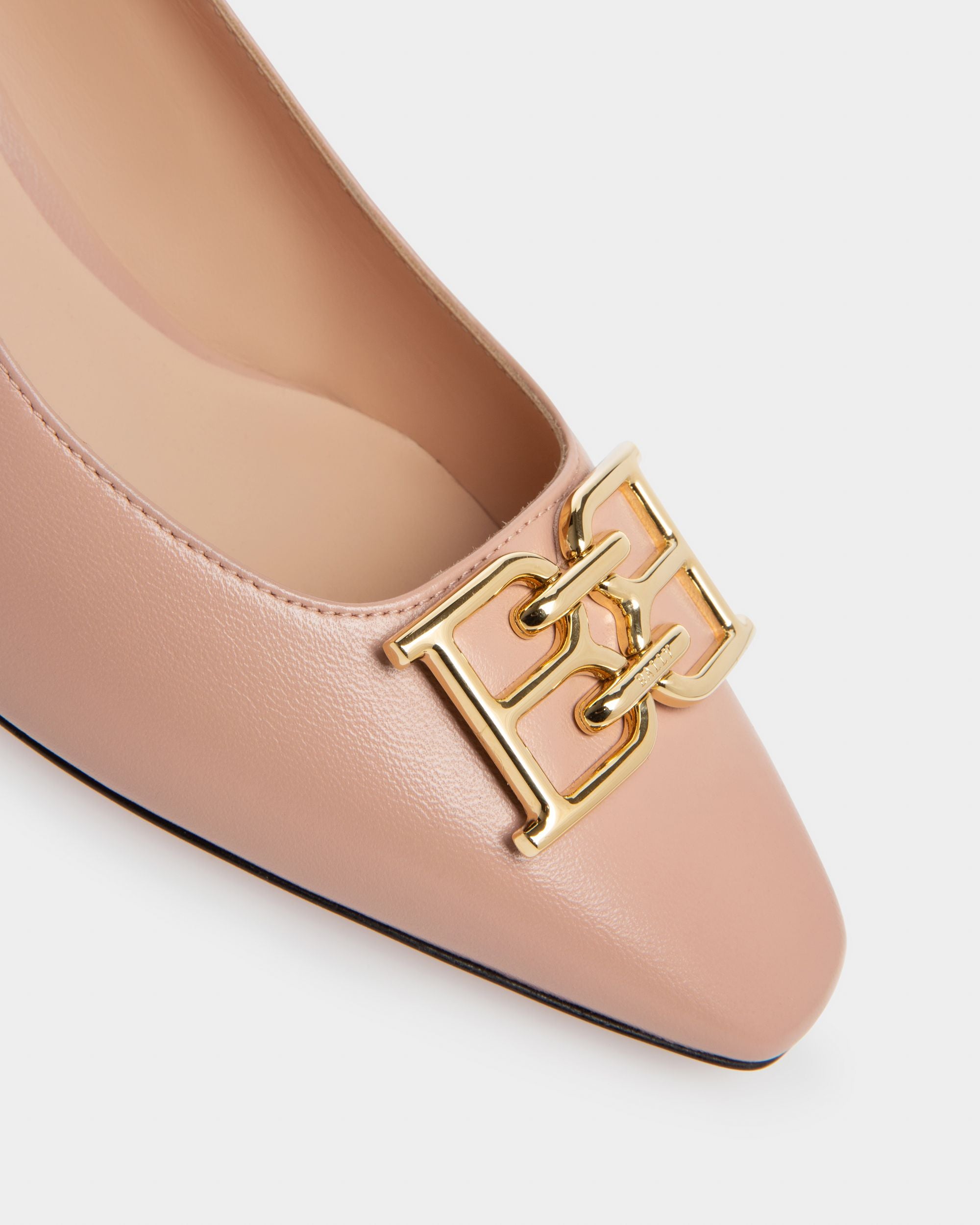 Evanca Leather Pumps In Pale Pink - Women's - Bally - 05