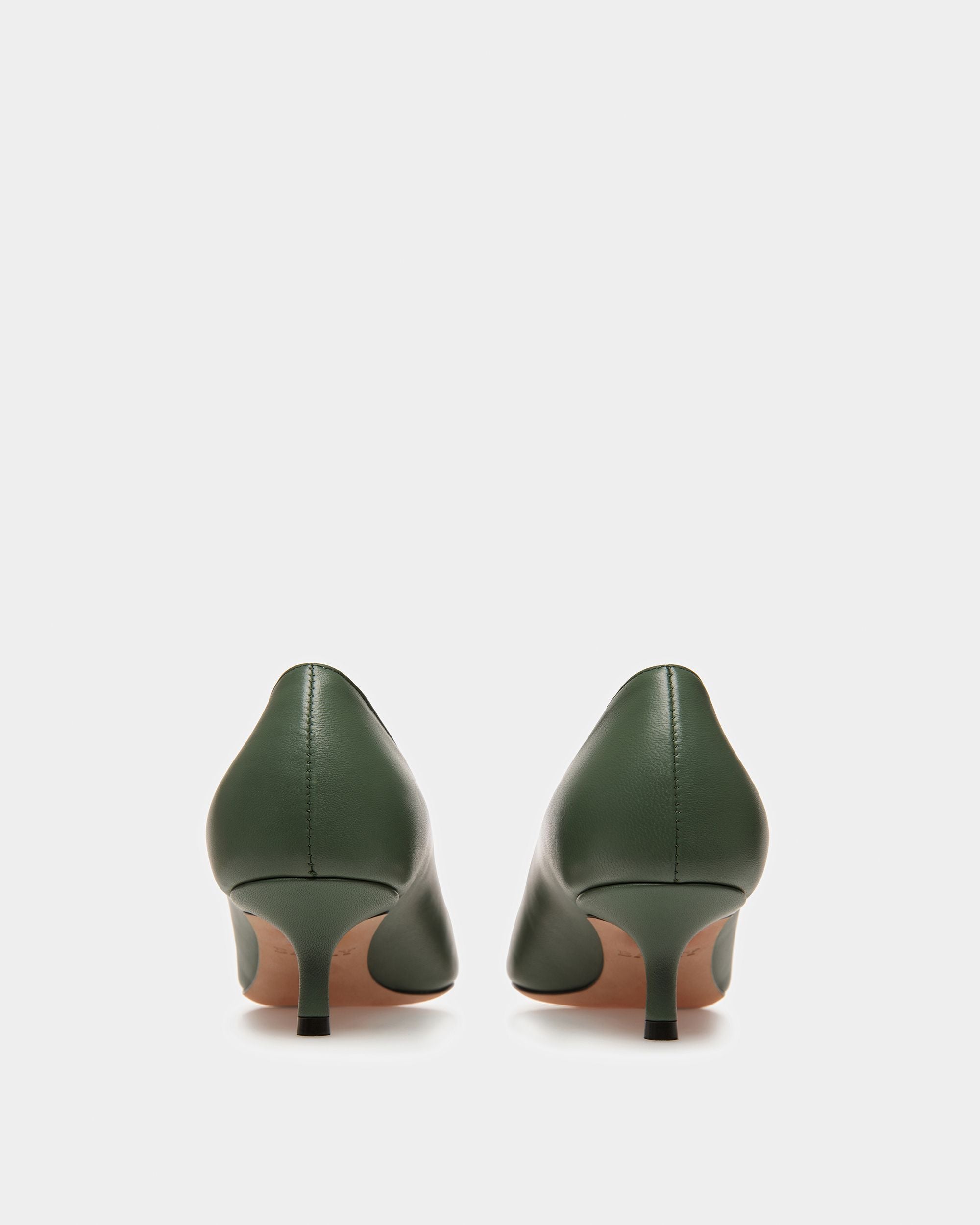Evanca Zapatos De Salón De Piel En Salvia - Mujer - Bally - 03