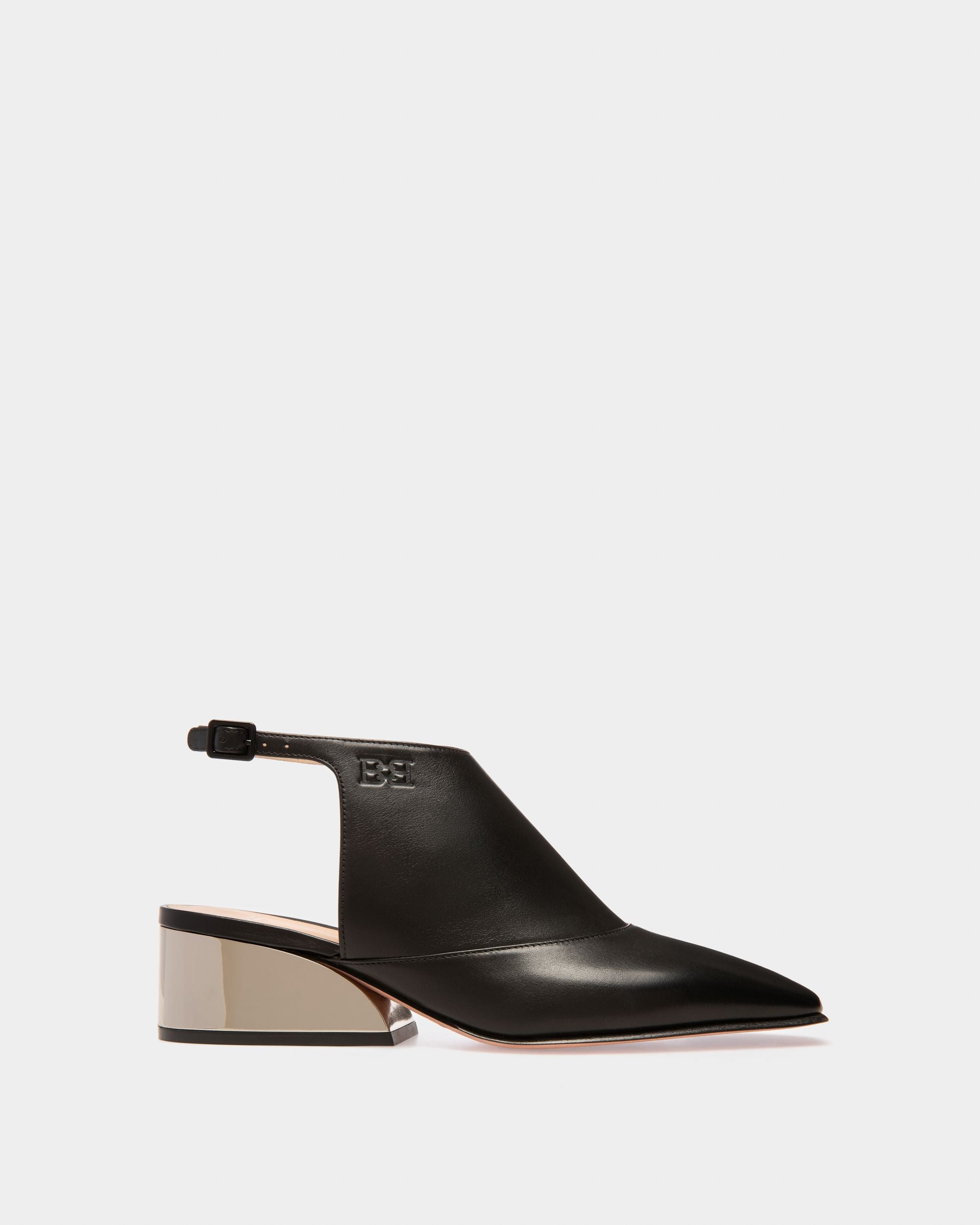 Girelle Zapatos De Salón De Piel En Negro - Mujer - Bally - 01