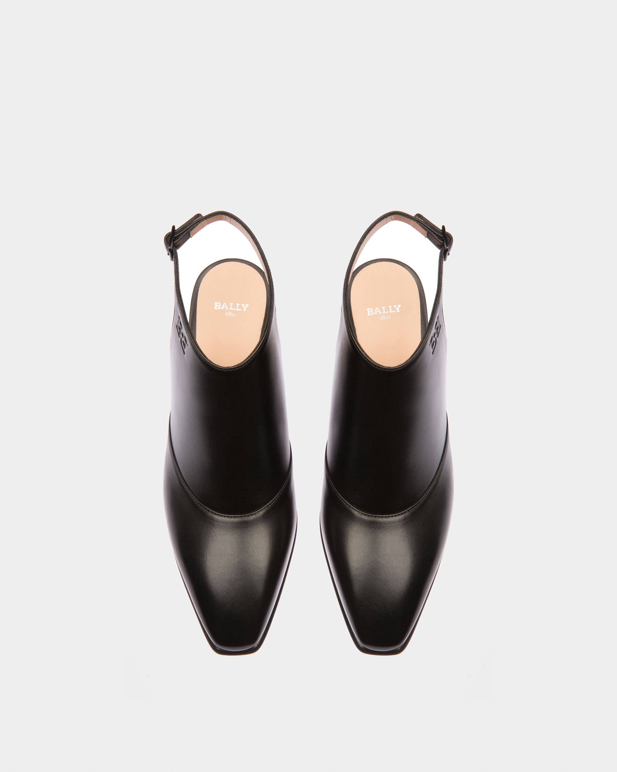 Girelle Zapatos De Salón De Piel En Negro - Mujer - Bally - 02