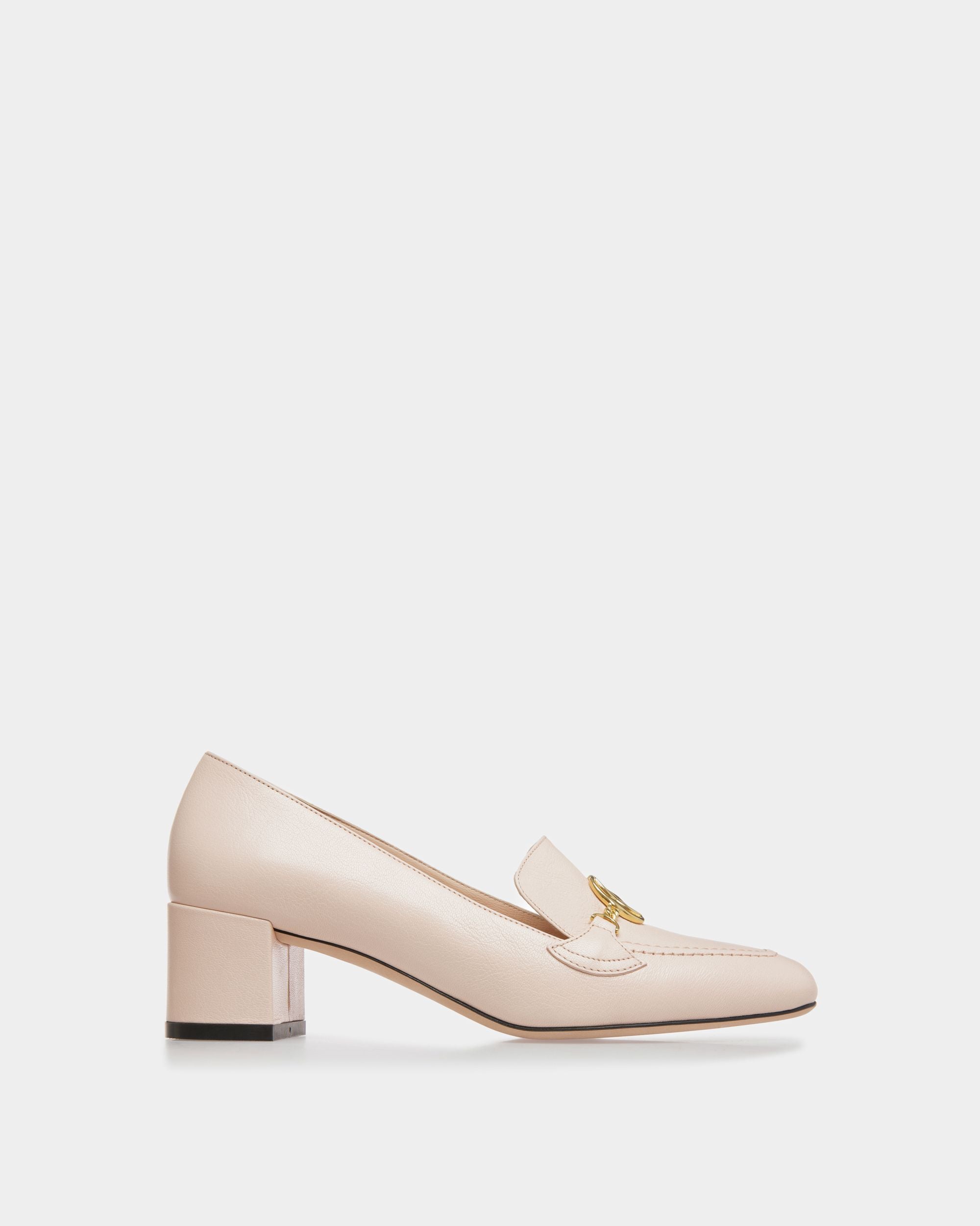 Zapatos De Salón Emblem De Piel En Rosa - Mujer - Bally - 01