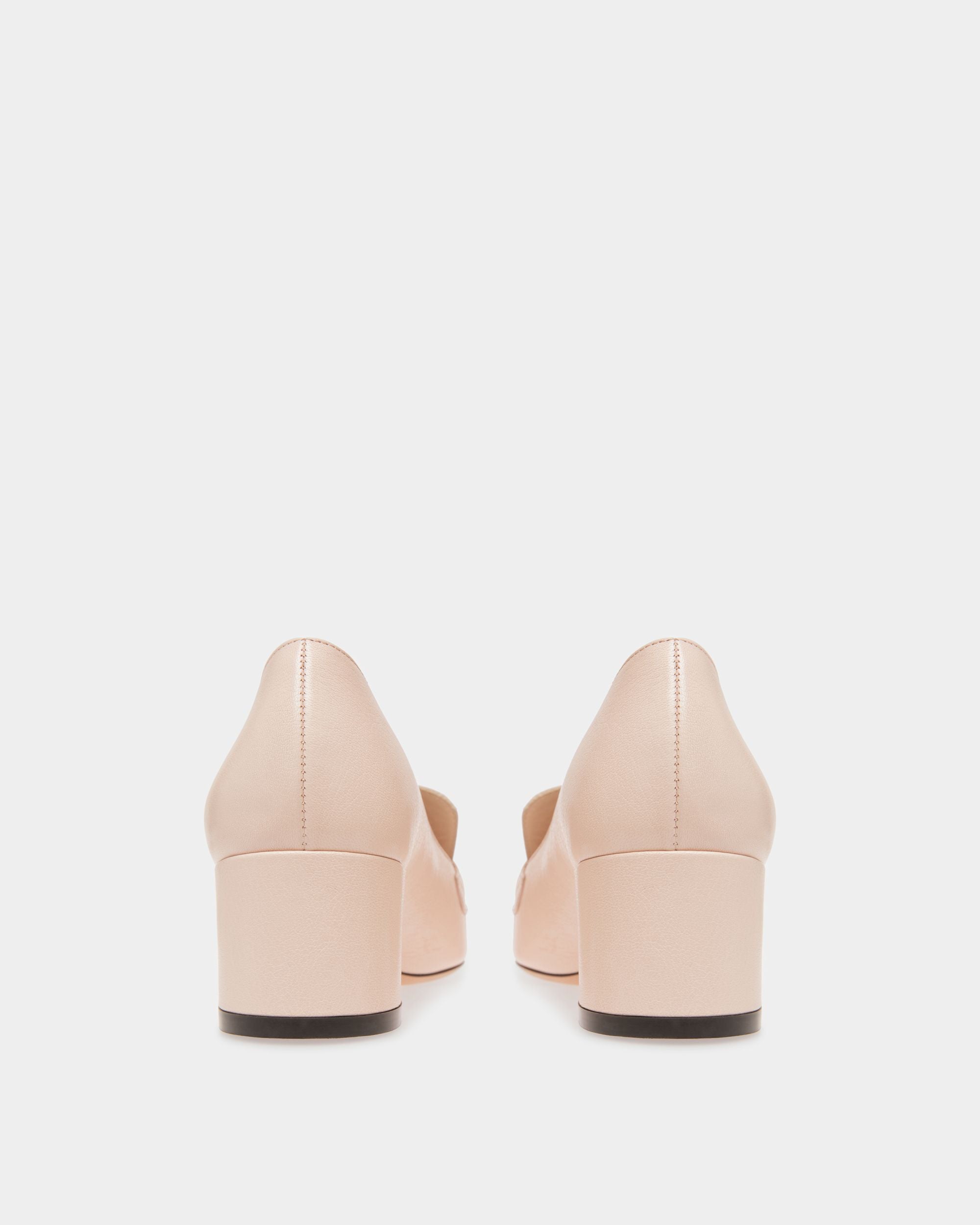 Zapatos De Salón Emblem De Piel En Rosa - Mujer - Bally - 03