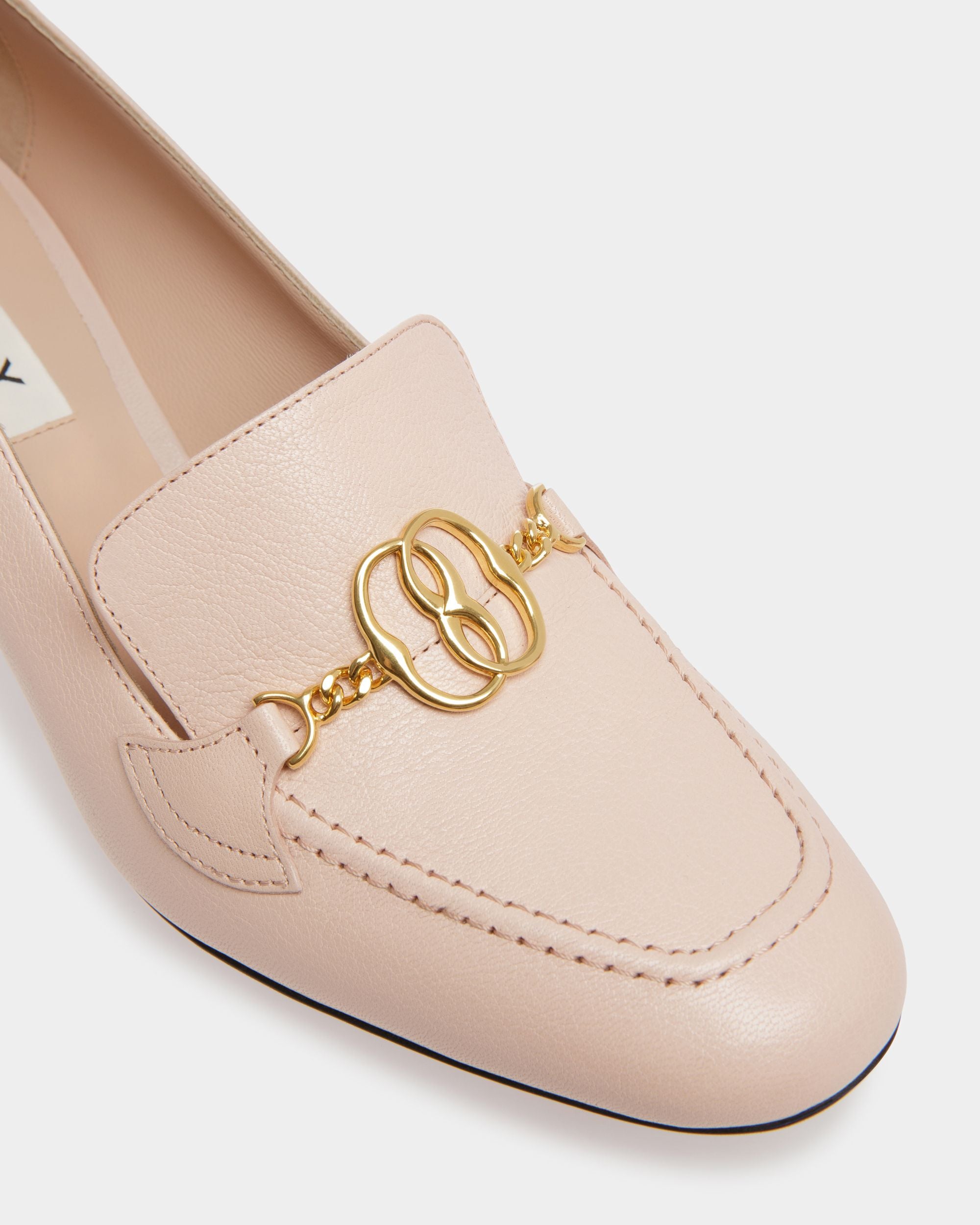 Zapatos De Salón Emblem De Piel En Rosa - Mujer - Bally - 04