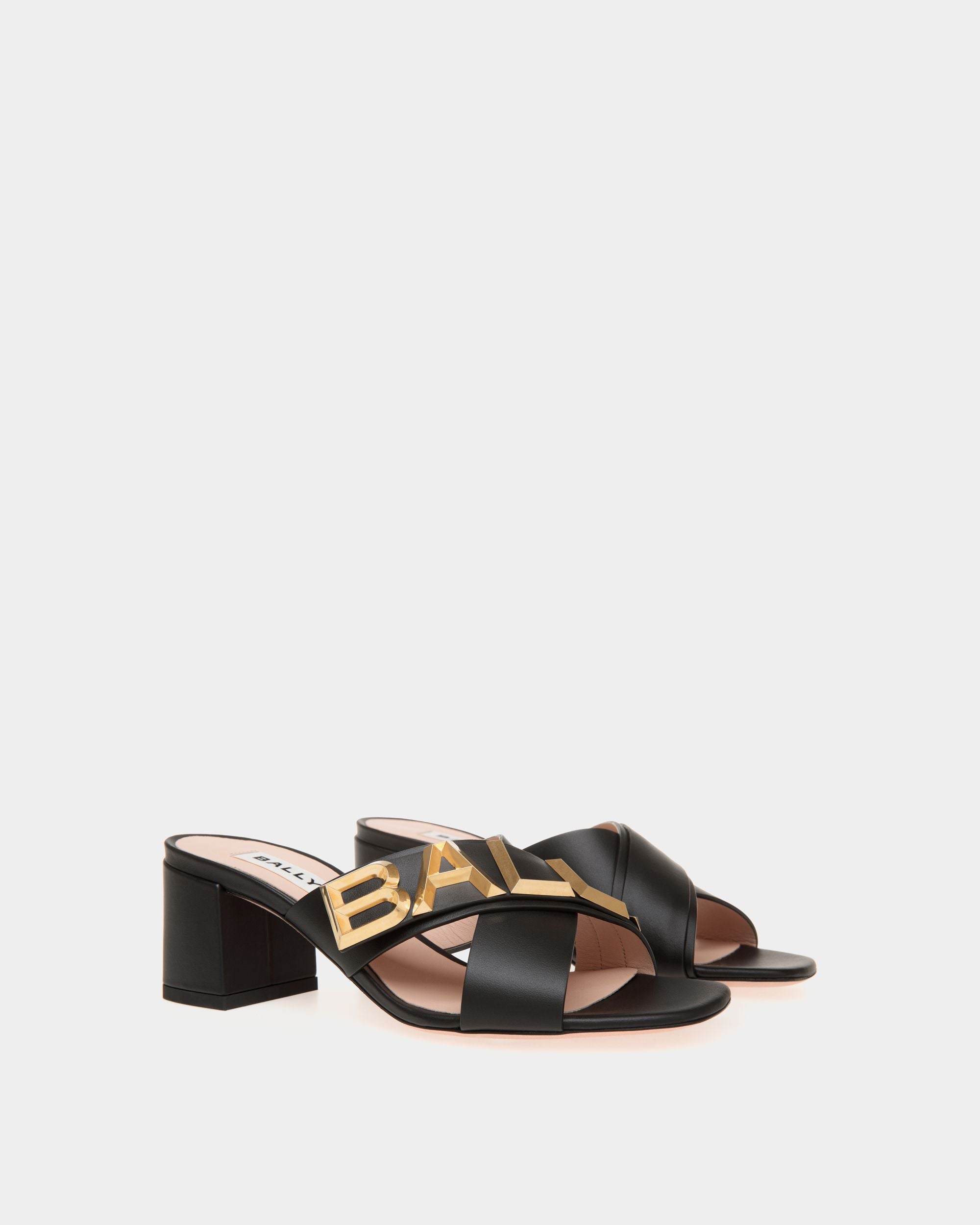 Bally Spell Sandals In Black Leather - Women's - Bally - 02