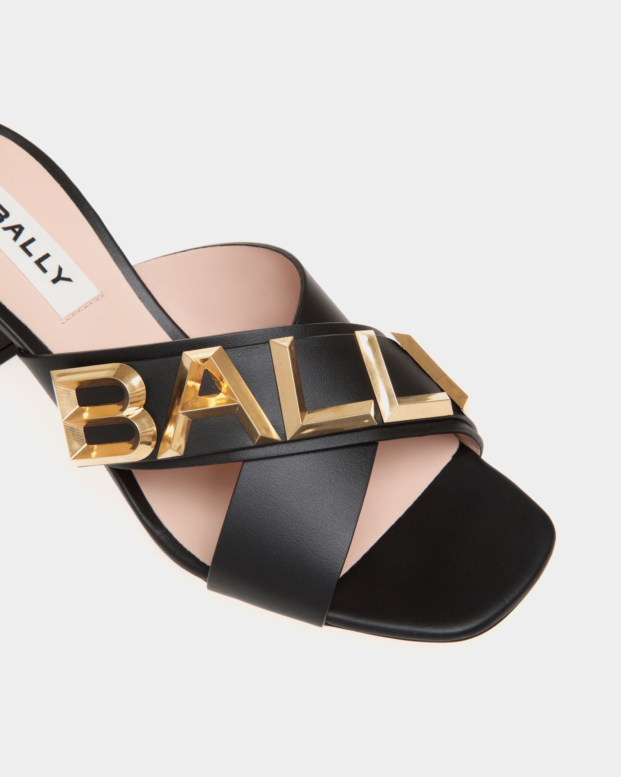 Bally Spell Sandals In Black Leather - Women's - Bally - 04